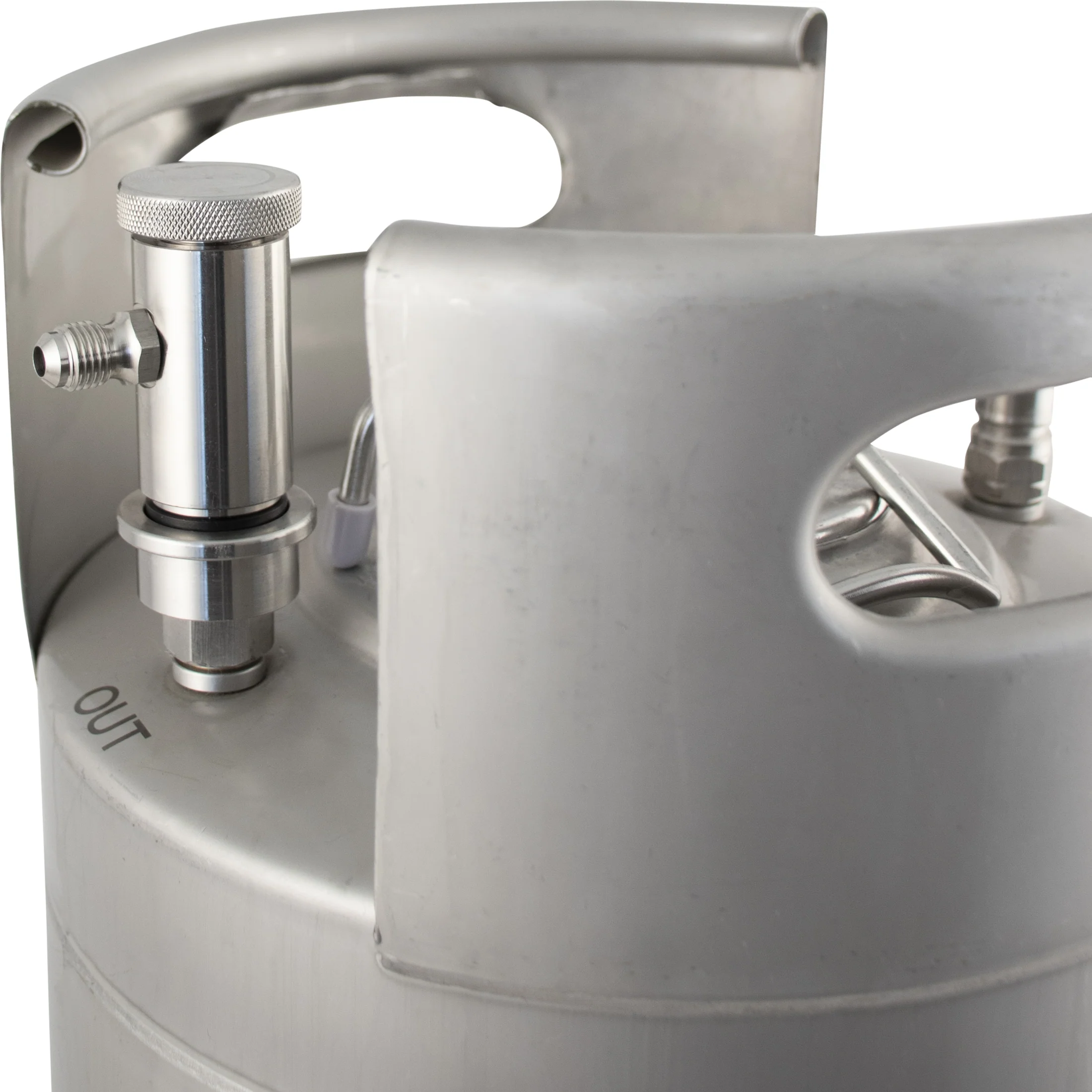 KegLand Ball Lock Quick Disconnect (QD) | Flow Control Beverage Out | Stainless Steel | Flared - Image 2