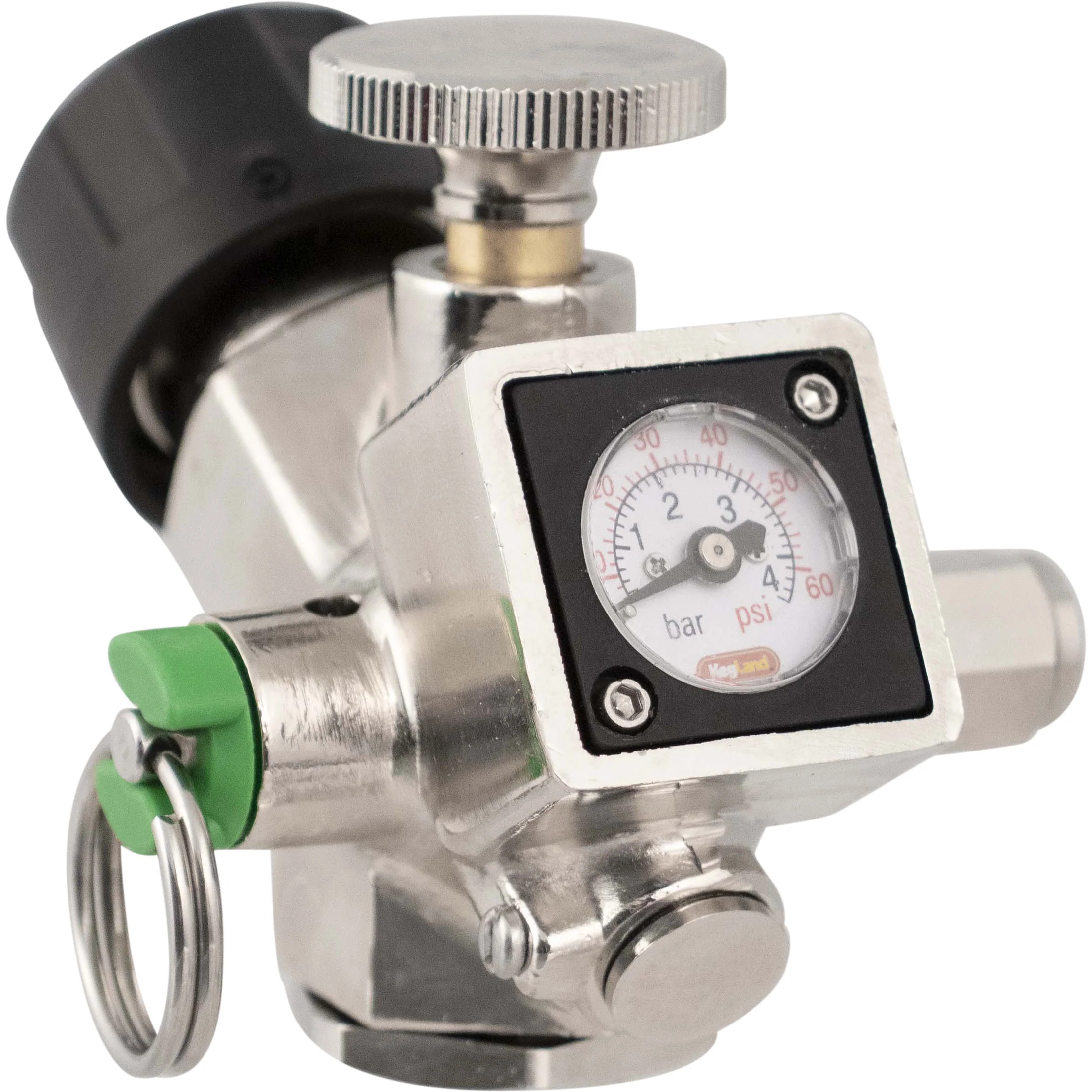 KegLand Core 360 Mini CO2 Regulator | Interchangeable Gas Outlet | Swappable Pressure Gauge | SodaStream Compatible