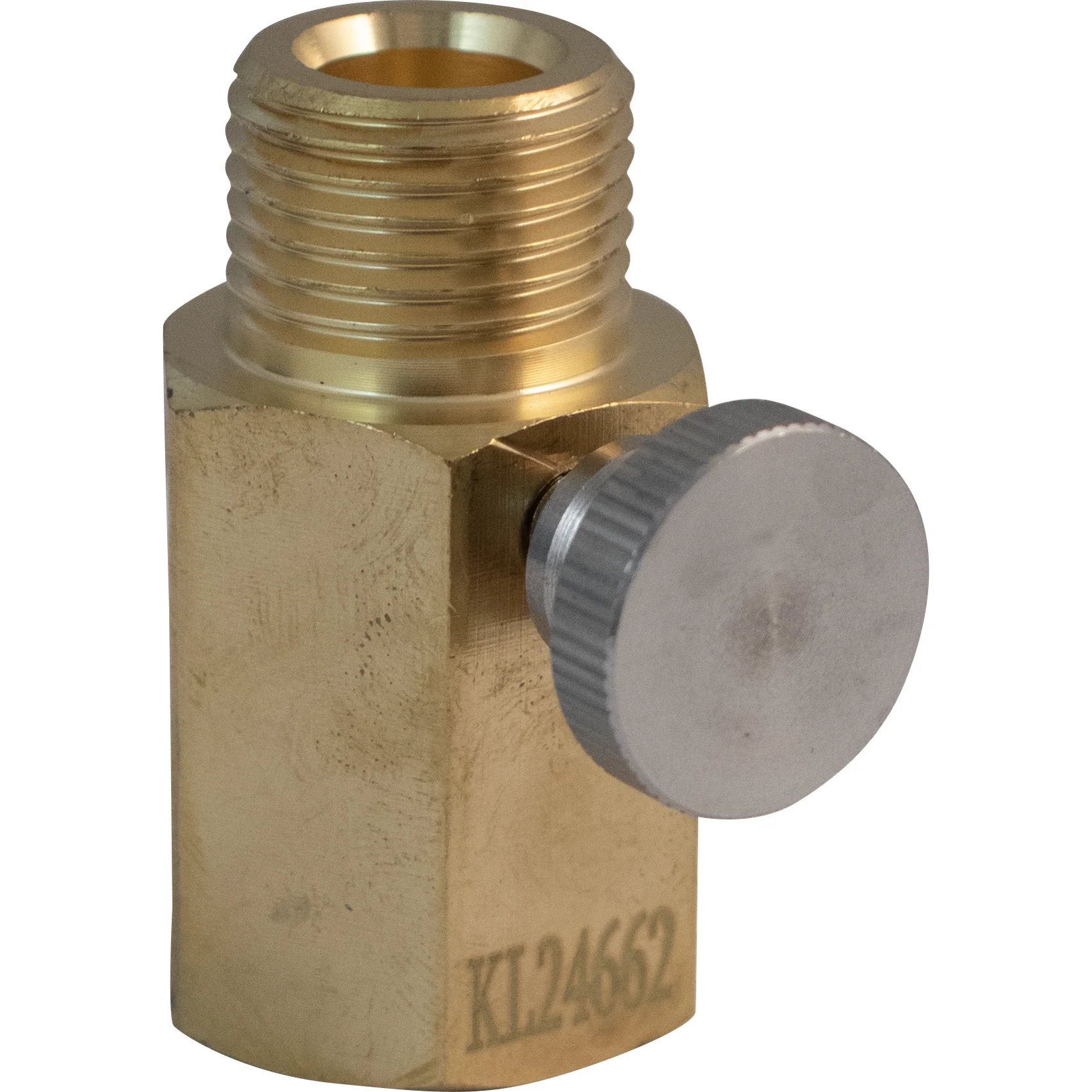 KegLand Deluxe Sodastream Cylinder Adapter w/ Pin Adjustment | CGA320 Male Thread x TR21-4 Female Thread | KL24662