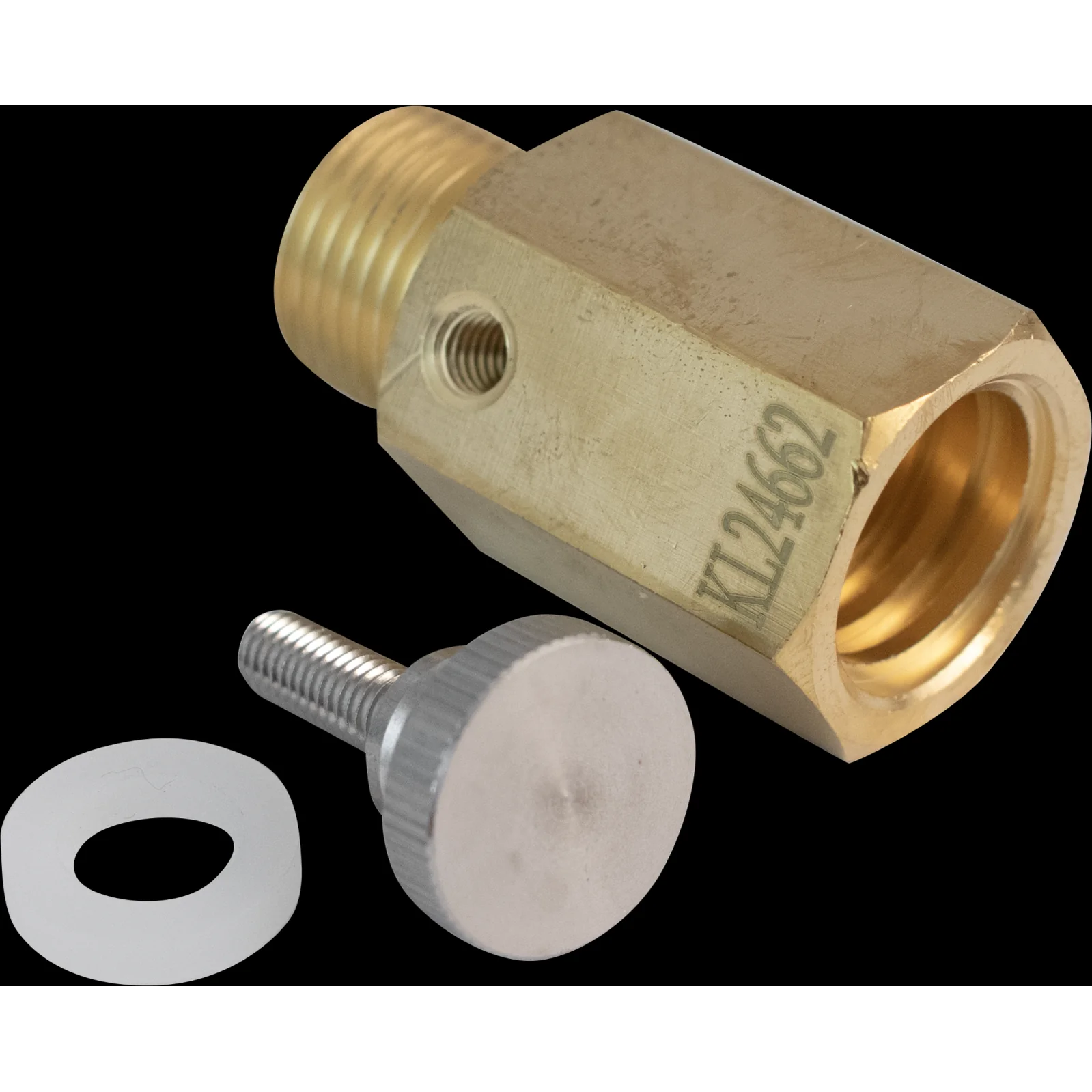 KegLand Deluxe Sodastream Cylinder Adapter w/ Pin Adjustment | CGA320 Male Thread x TR21-4 Female Thread | KL24662 - Image 5