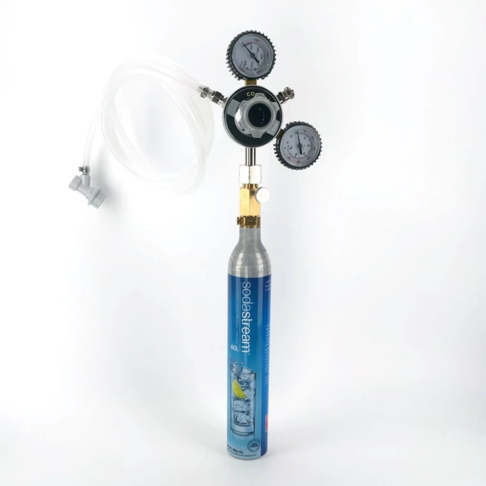 KegLand Deluxe Sodastream Cylinder Adapter w/ Pin Adjustment | CGA320 Male Thread x TR21-4 Female Thread | KL24662 - Image 8