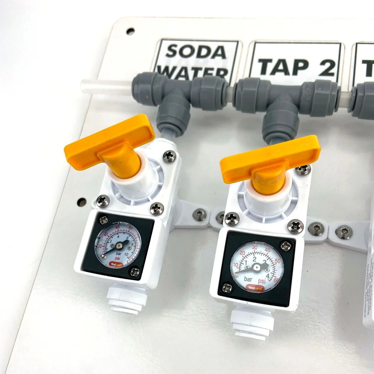 KegLand | Gas Board for Duotight In-Line Regulators | 4 Output - Image 4