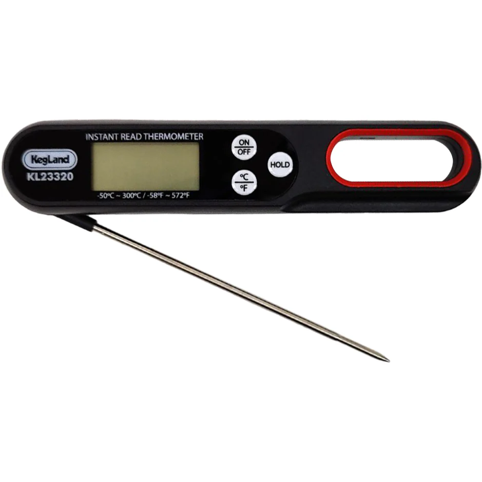 KegLand Instant Read Digital Thermometer w/ Folding Probe