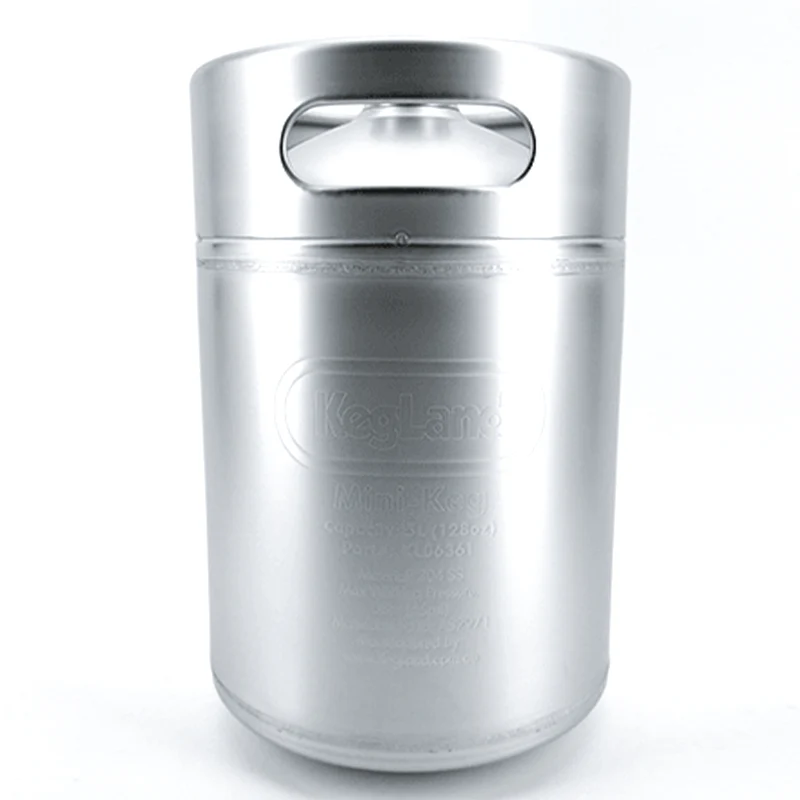 KegLand Mini Keg | Stainless Pressurizable Beer Keg | 5L | 1.3 Gallon