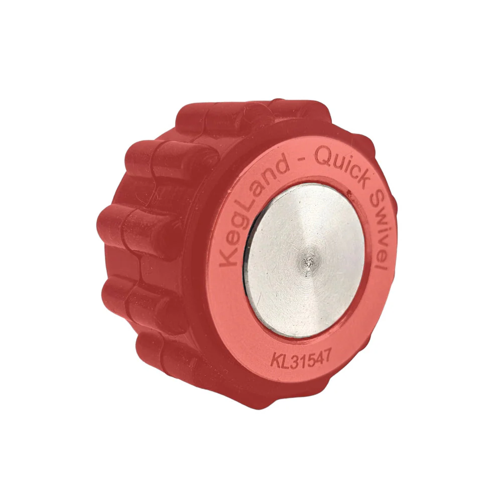 KegLand Quick Swivel Connector | Stainless End Cap | 18mm Diameter - Image 4