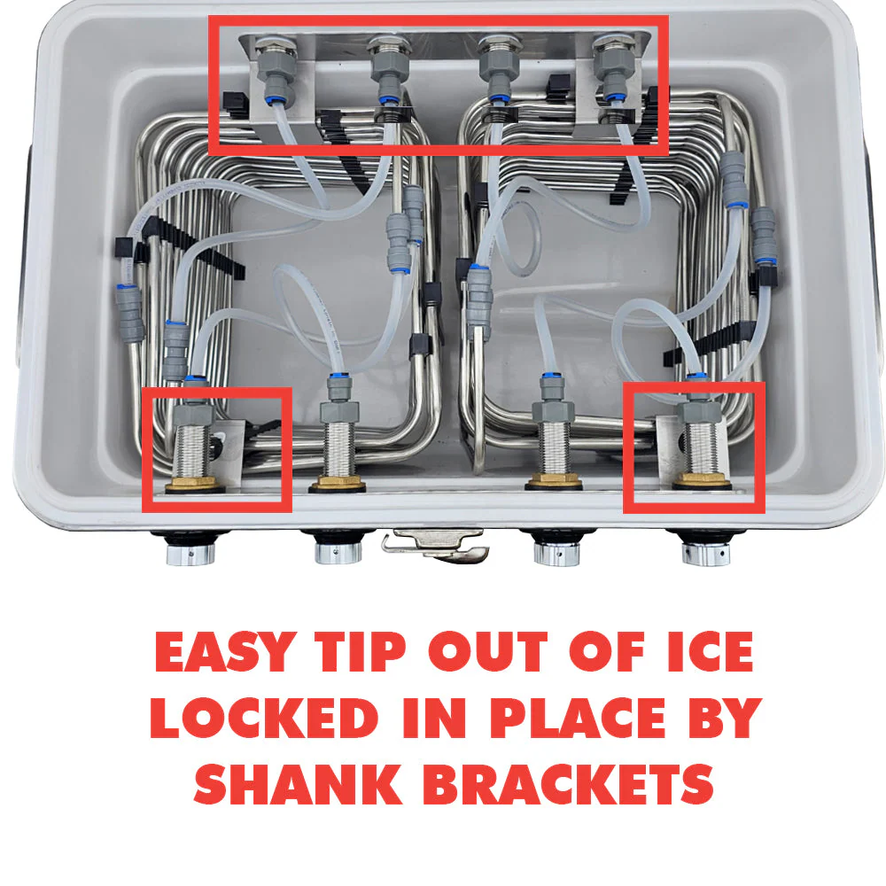KegLand Stainless Steel Shank Brackets | Retention Brackets for Square Draft Coils - Image 2
