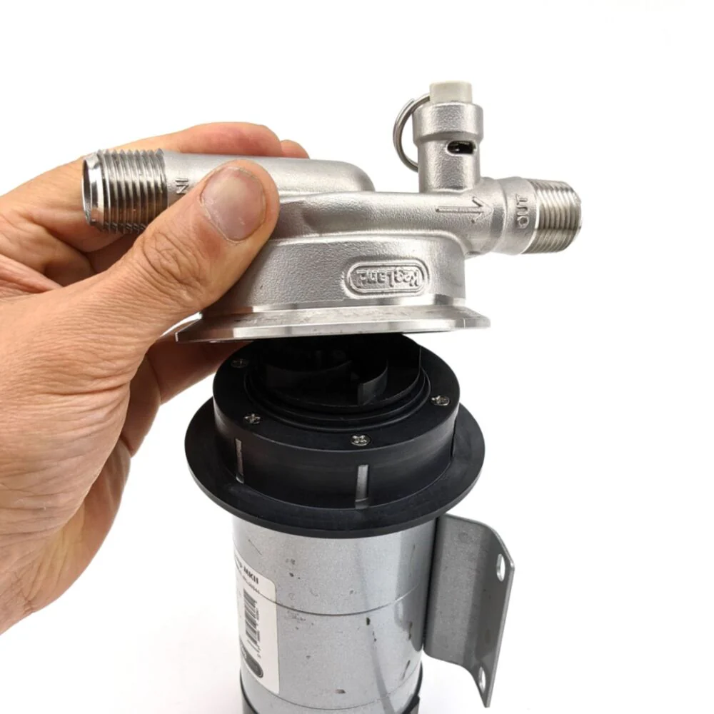 KegLand T.C. Breakdown Brewing Pump Head | MKII Pump Head Upgrade Kit | Stainless Steel | 3" Tri-Clamp x 1/2" Threaded Ports - Image 14