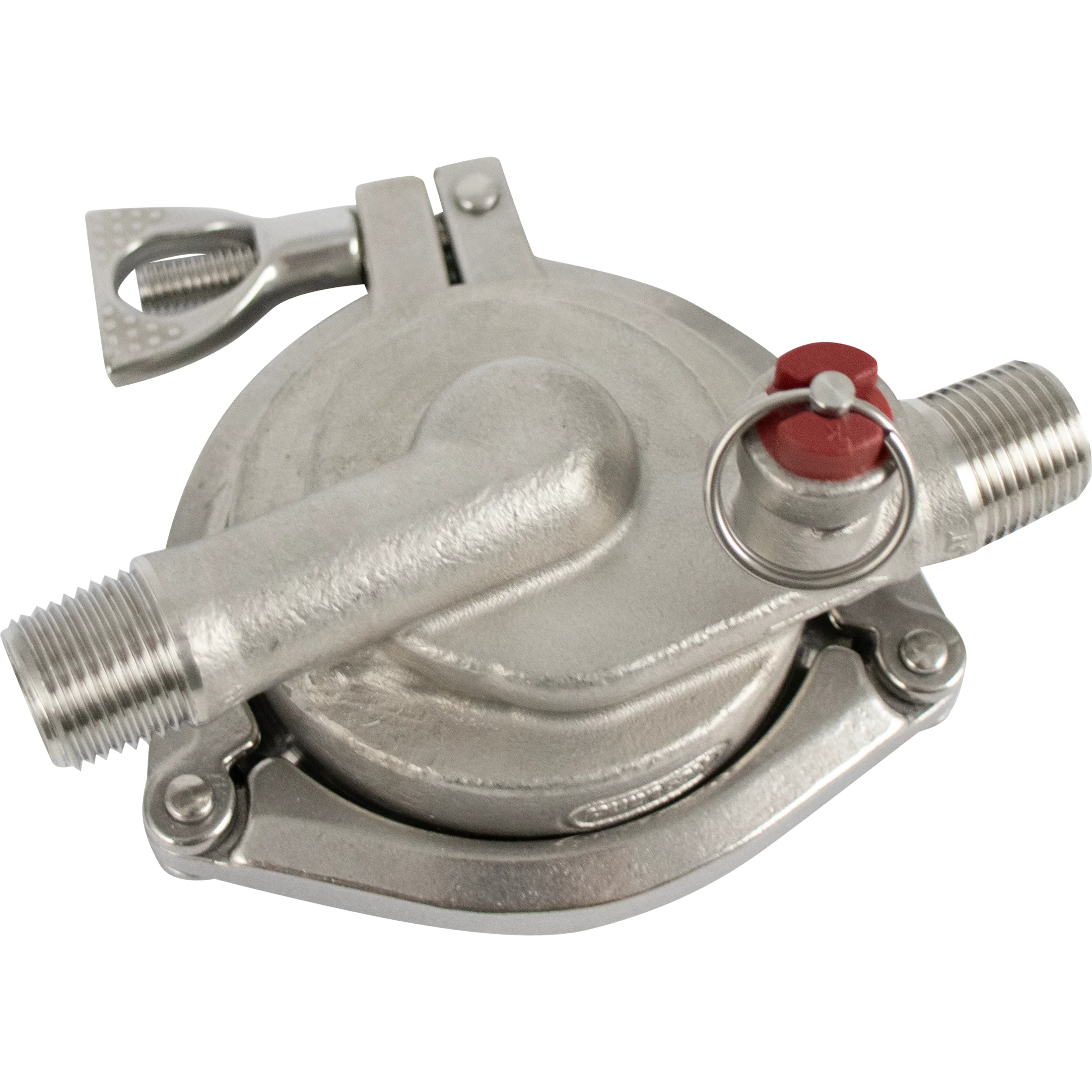 KegLand T.C. Breakdown Brewing Pump Head | MKII Pump Head Upgrade Kit | Stainless Steel | 3" Tri-Clamp x 1/2" Threaded Ports - Image 2