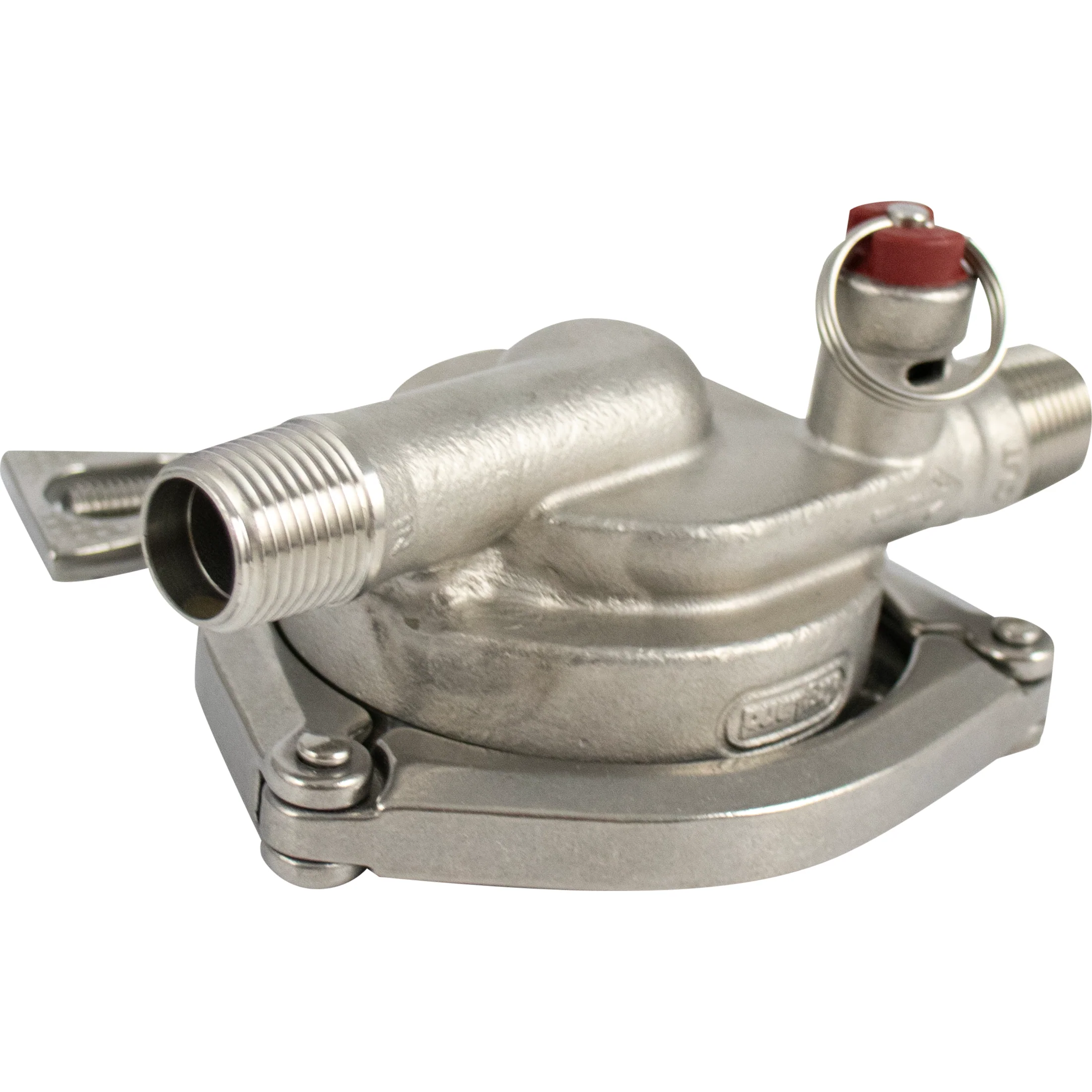 KegLand T.C. Breakdown Brewing Pump Head | MKII Pump Head Upgrade Kit | Stainless Steel | 3" Tri-Clamp x 1/2" Threaded Ports - Image 3
