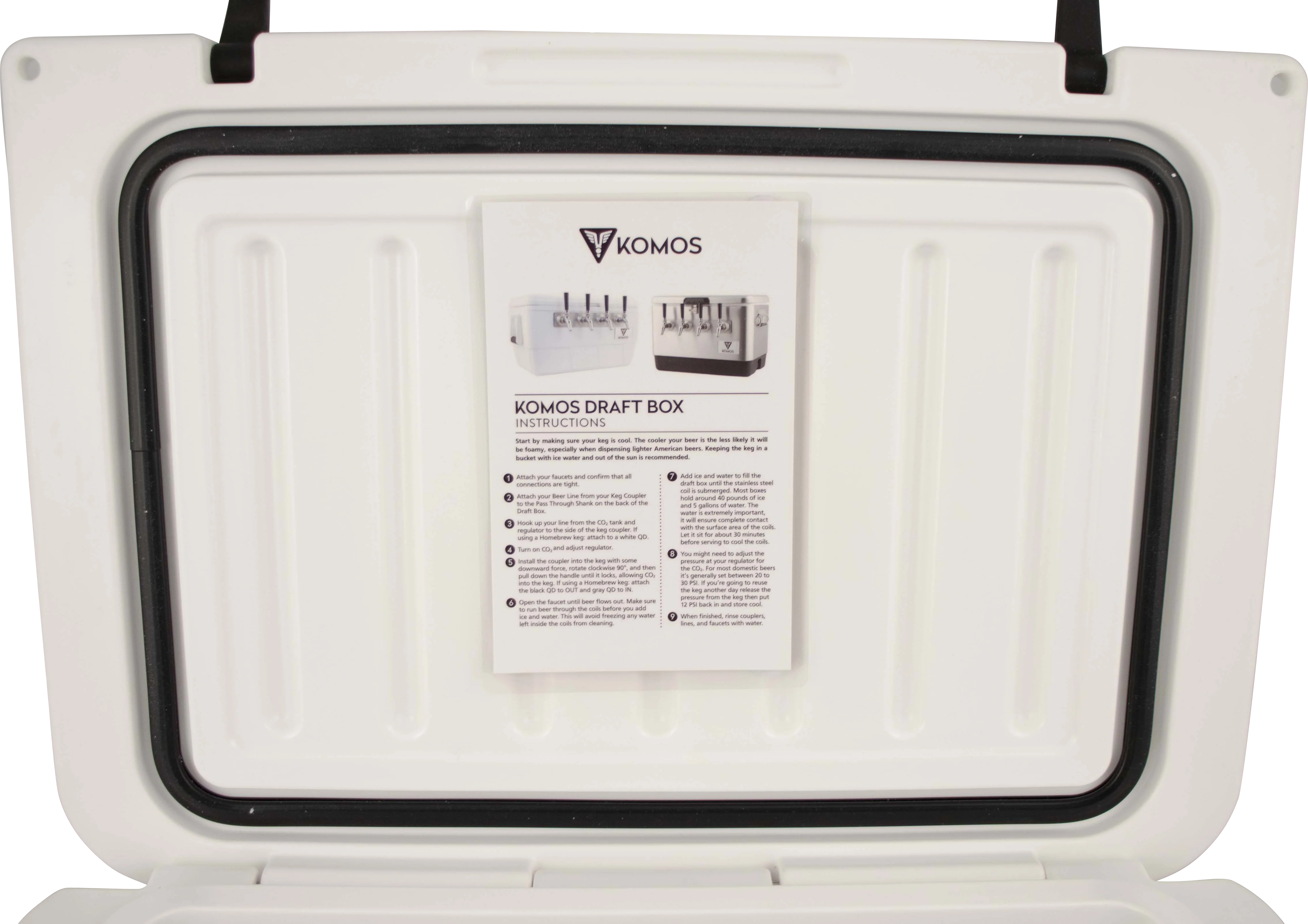 KOMOS® Rubicon Jockey Box (4 Tap) - Front Entry - (FAUCETS NOT INCLUDED) - Image 6