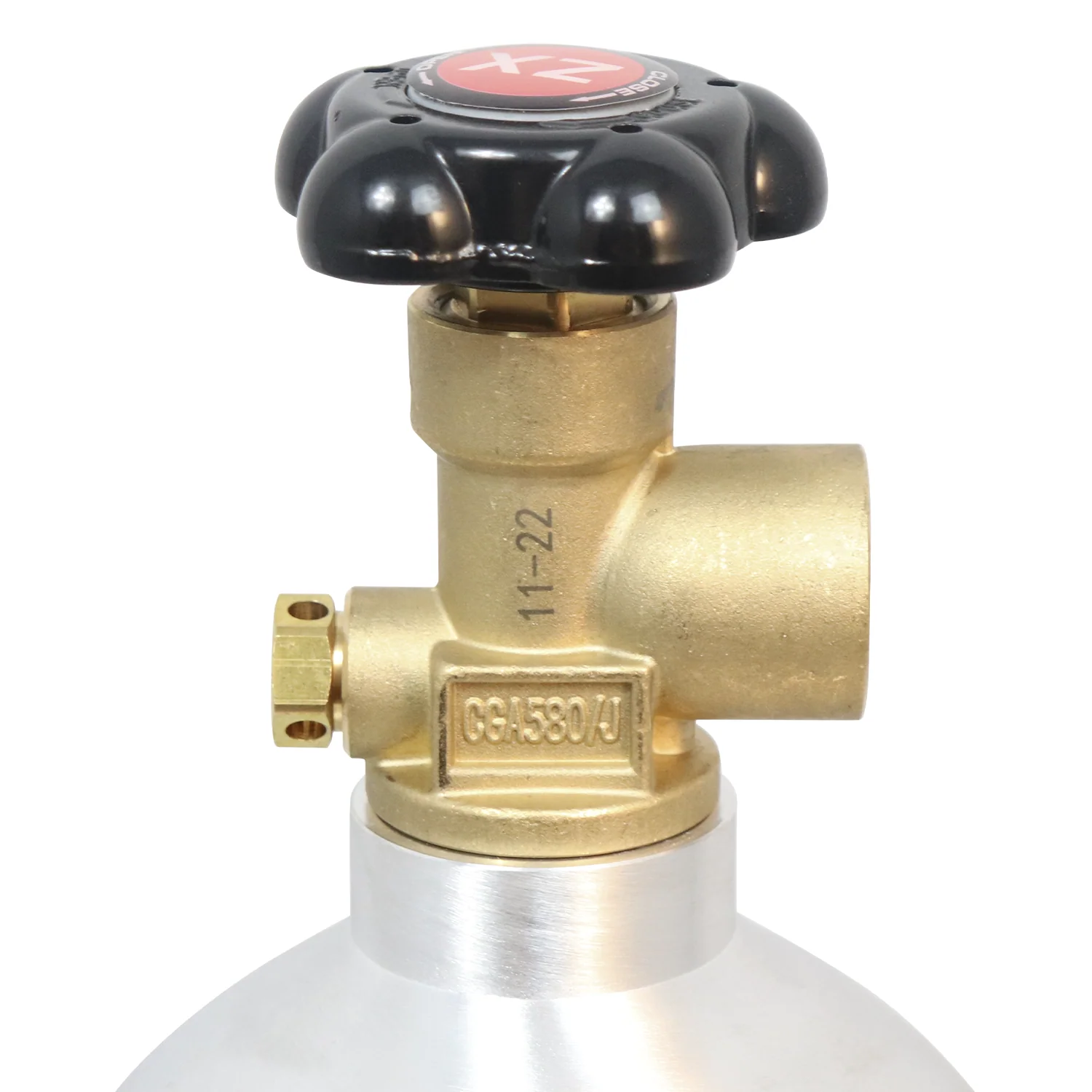 KOMOS® 22 ft³ Nitrogen Tank | Argon Tank | Beer Gas Tank | Premium Aluminum | New | CGA580 Valve | US DOT Approved - Image 2