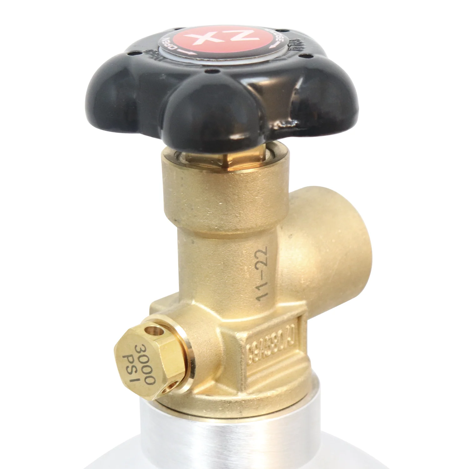 KOMOS® 22 ft³ Nitrogen Tank | Argon Tank | Beer Gas Tank | Premium Aluminum | New | CGA580 Valve | US DOT Approved - Image 3