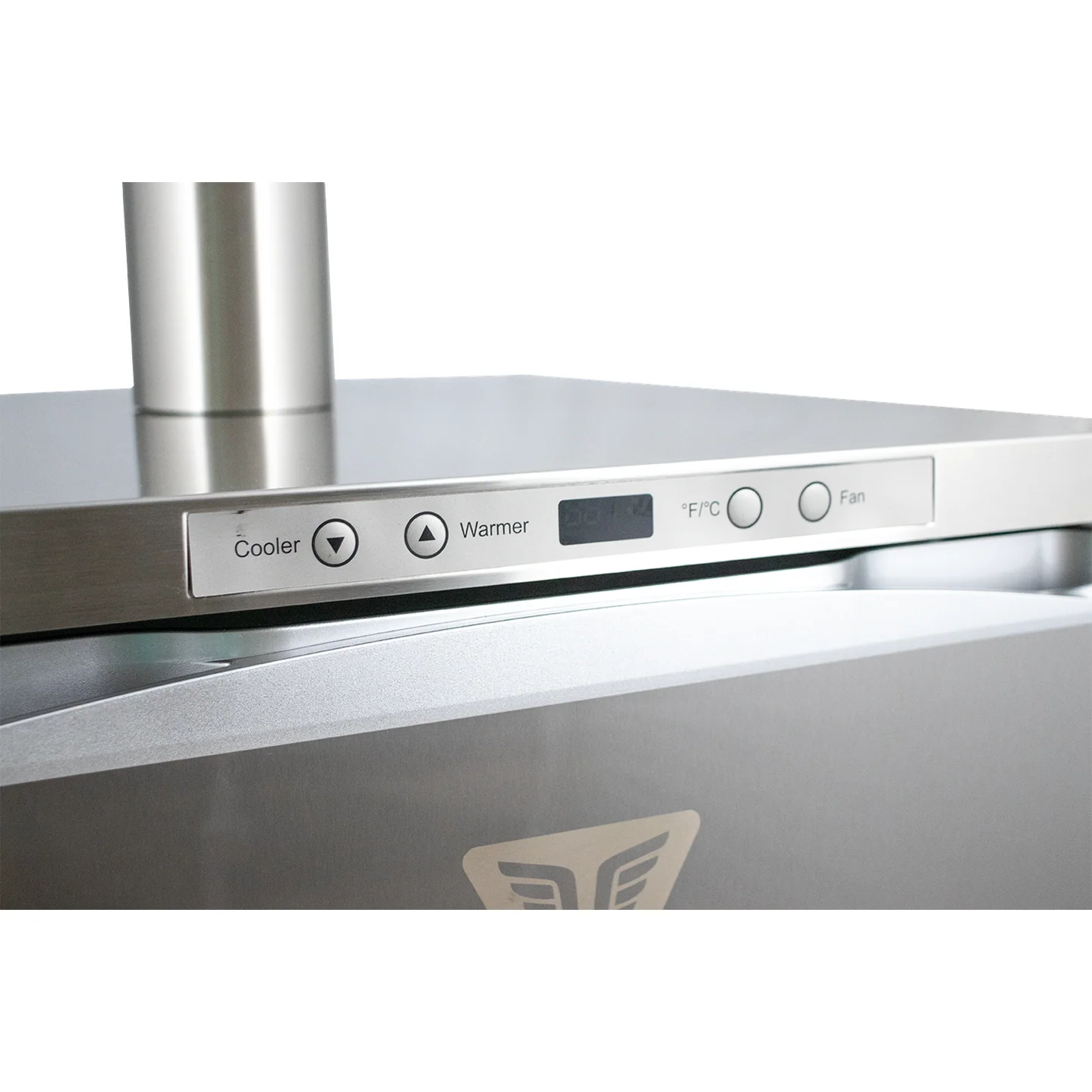 KOMOS® Deluxe Kegerator | Stainless Steel Exterior | Fan Cooled Stainless Tower | Digital Thermostat | Casters | Regulator | Fits 1 Half Barrel Keg or 4 Corny Kegs - Image 7