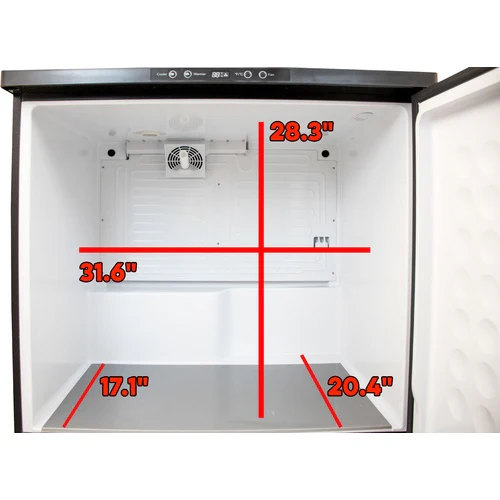 KOMOS® Double-Wide Kegerator | Stainless Double T Bar Tower - 8 Tap | Fan Cooled Stainless Tower | Digital Thermostat | Casters | Regulator | Fits 2 Half Barrel Kegs or 8 Corny Kegs - Image 12