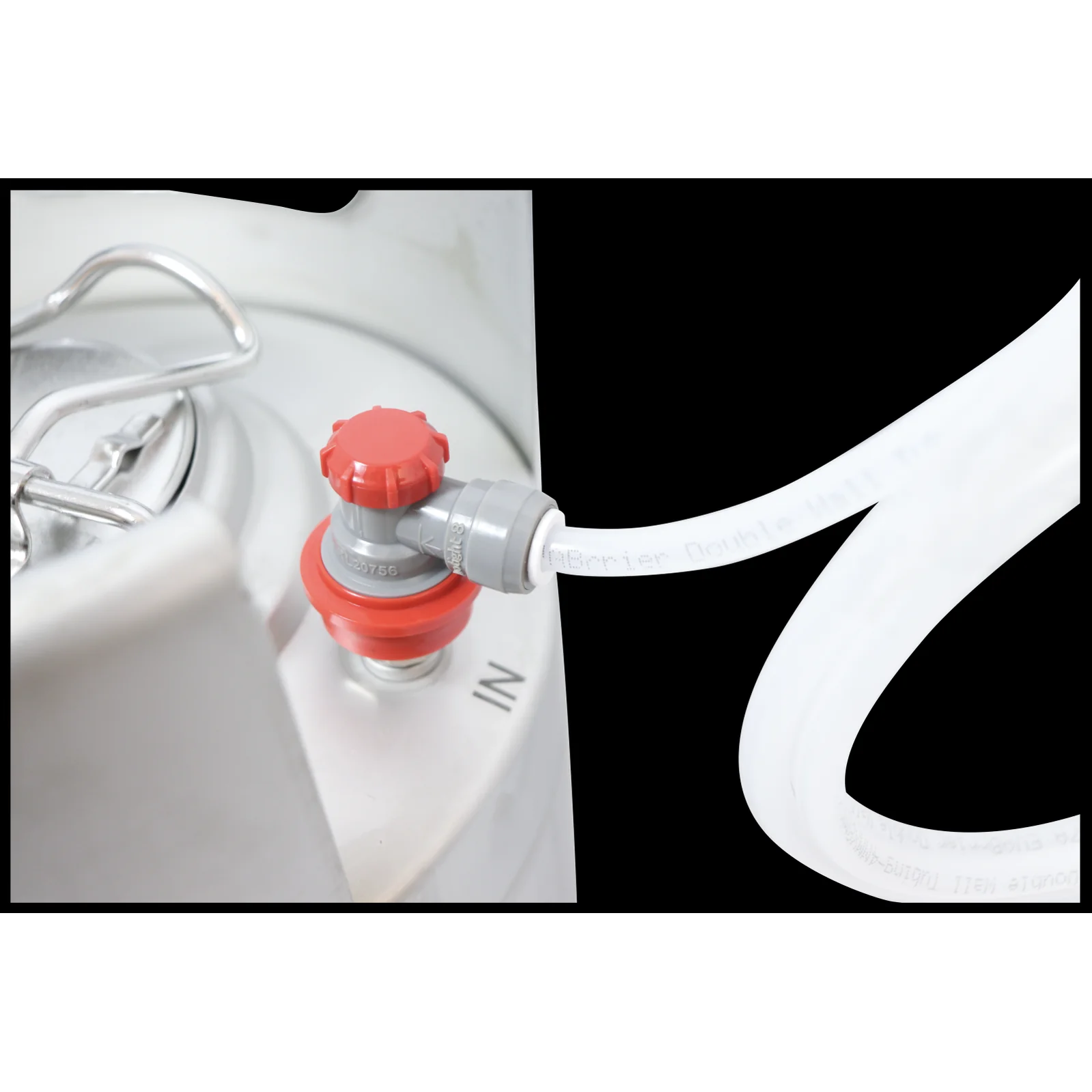 KOMOS® Homebrew Kegging Kit | Ball Lock Keg | Slimline Torpedo Keg | Premium Dual Gauge Regulator | Easy Push Connect Fittings - Image 7