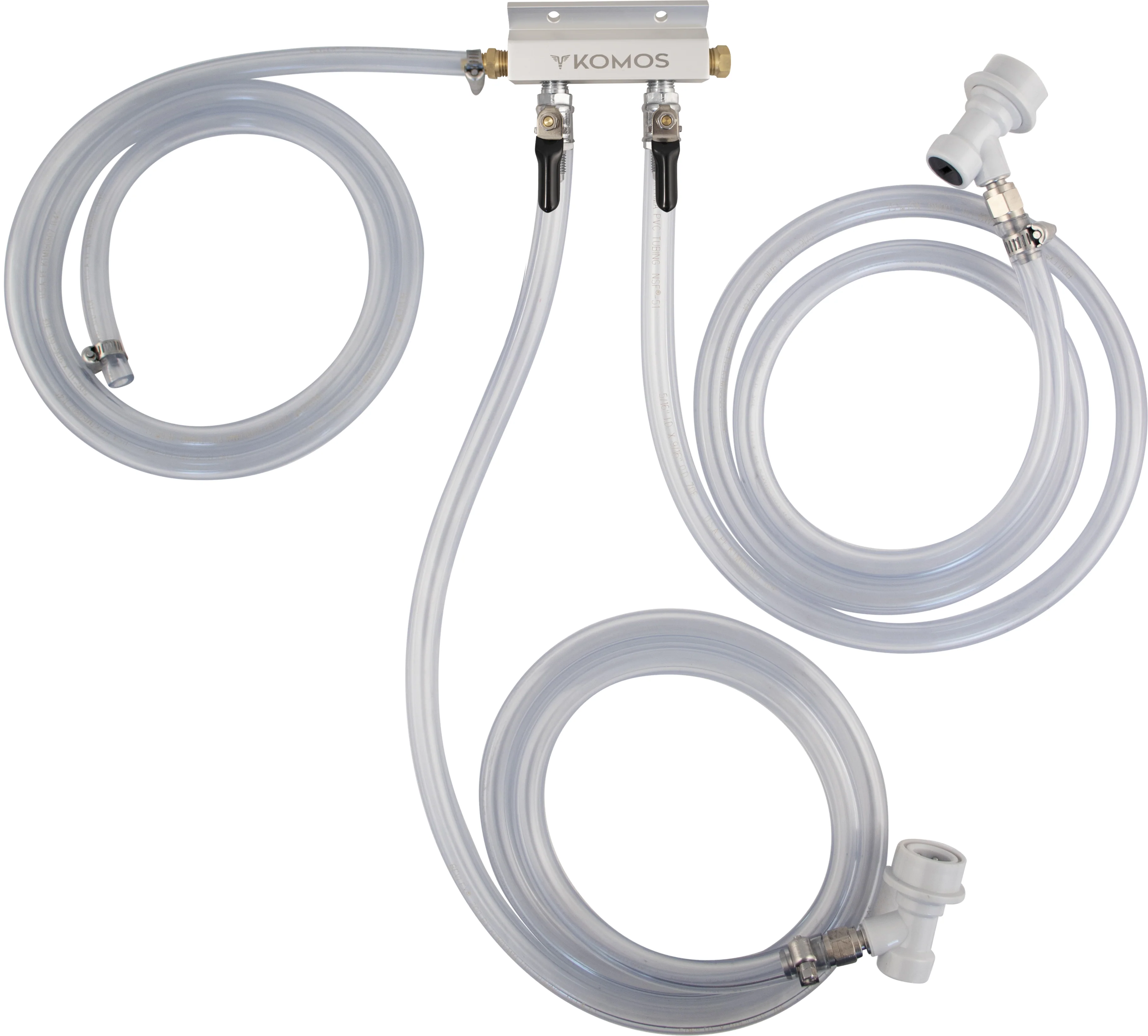 KOMOS® Jockey Box Connection Kit - Ball Lock (2 Tap) - Image 2