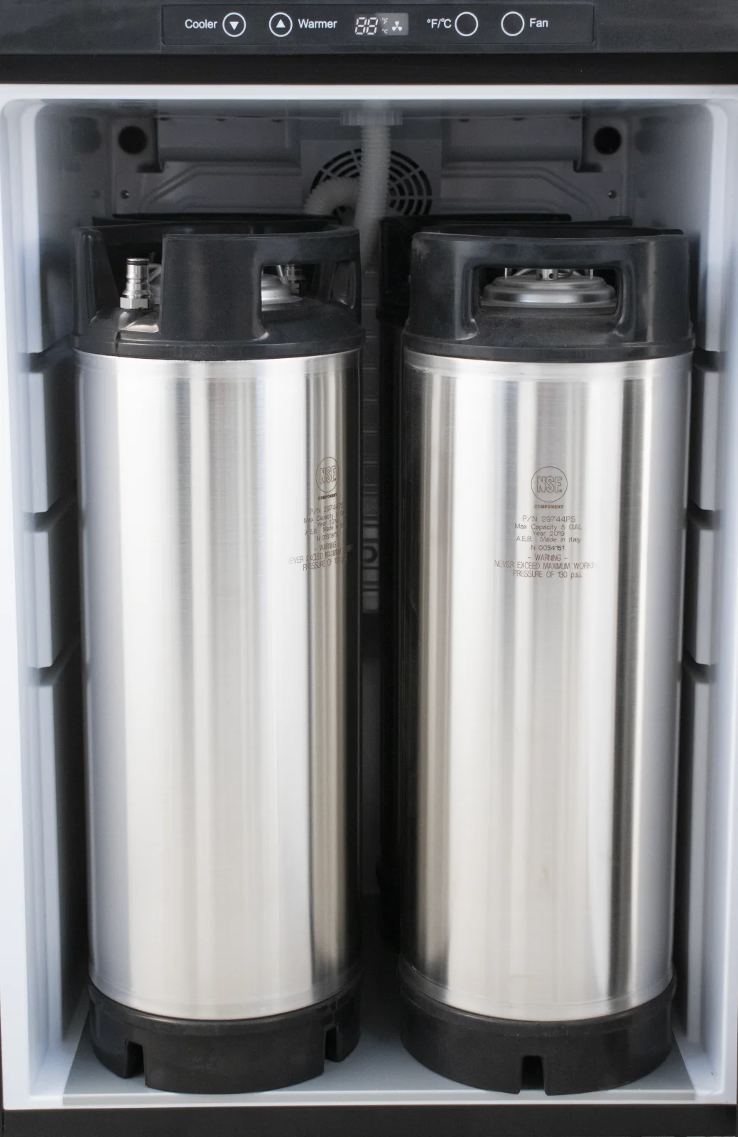 KOMOS® Kegerator | Digital Thermostat | Casters | Regulator | Fits 1 Half Barrel Keg or 4 Corny Kegs | No Tower - Image 6