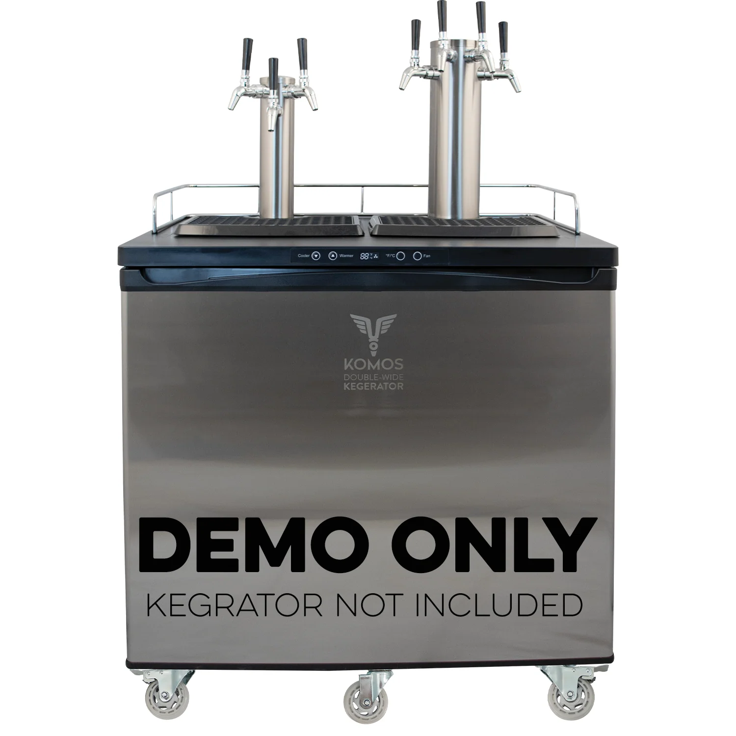 KOMOS® Kegerator Heavy Duty Wheel Upgrade | 6 Casters | Double-Wide Model - Image 8