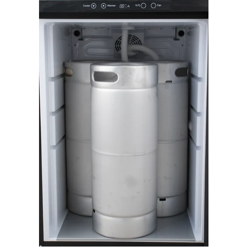 KOMOS® Kegerator | NukaTap® Stainless Steel Faucets | Fan Cooled Stainless Tower | Digital Thermostat | Casters | Regulator | Fits 1 Half Barrel Keg or 4 Corny Kegs - Image 11