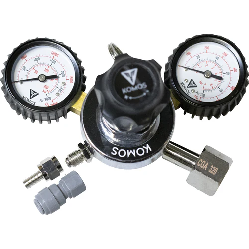 KOMOS® Kegerator | NukaTap® Stainless Steel Faucets | Fan Cooled Stainless Tower | Digital Thermostat | Casters | Regulator | Fits 1 Half Barrel Keg or 4 Corny Kegs - Image 7