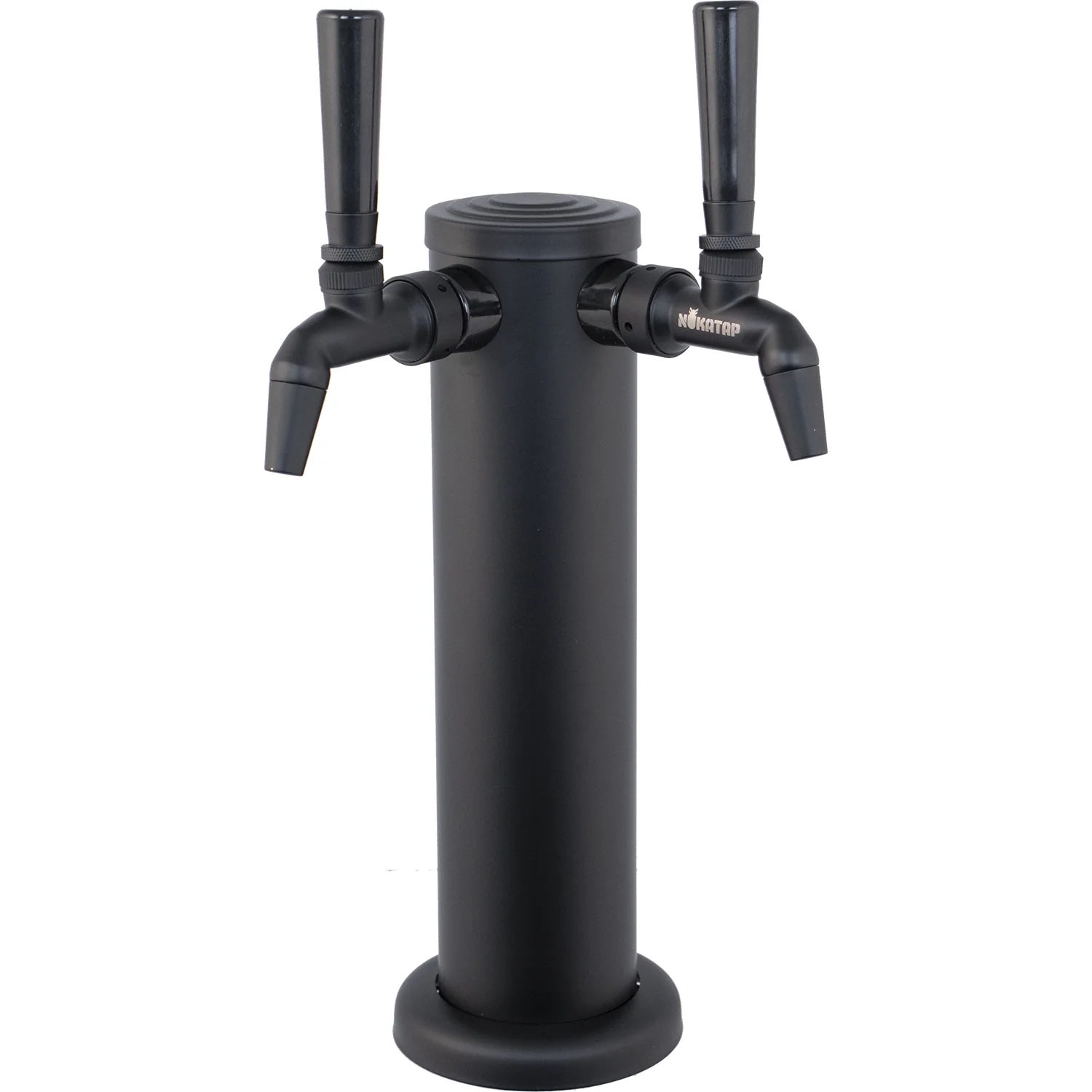 KOMOS® Matte Black Draft Tower With NukaTap® Faucets (w/ Duotight Fittings)