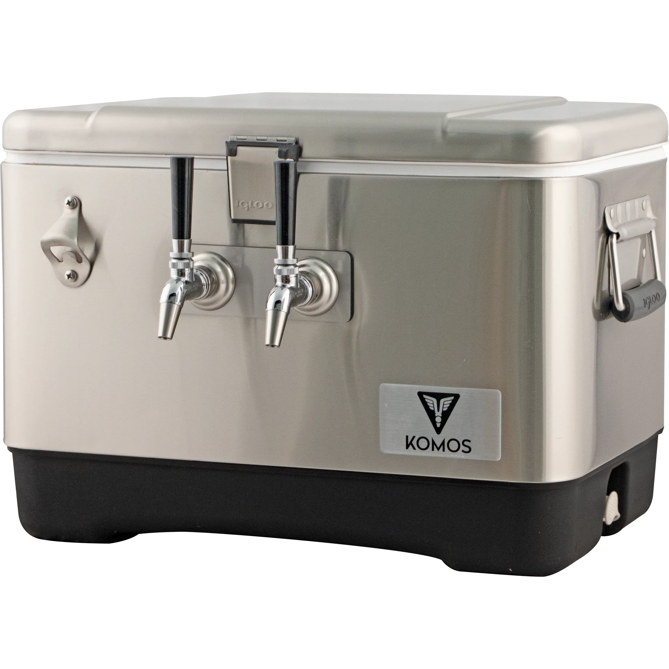 KOMOS® Stainless Steel Jockey Box (2 Tap) - Rear Entry