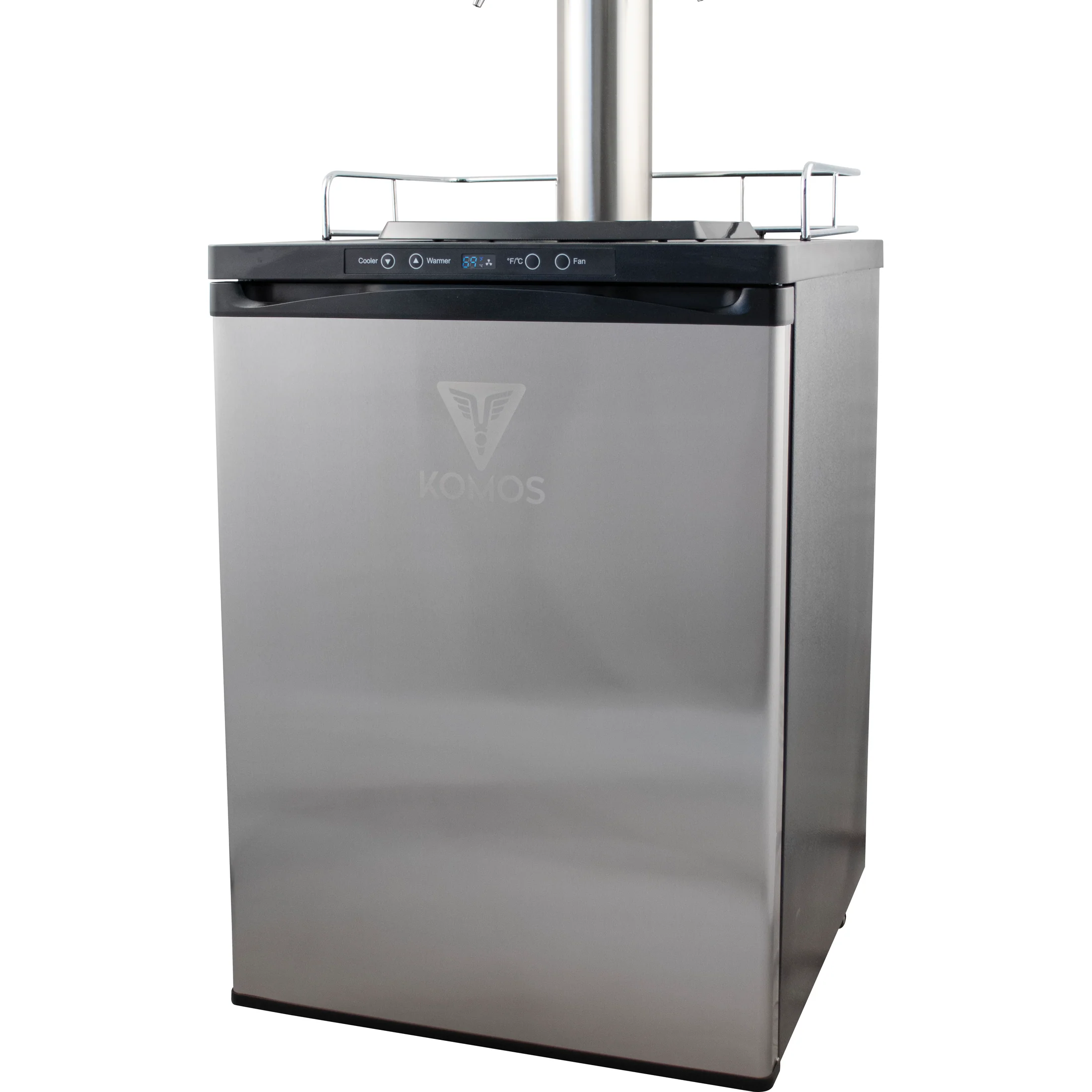 KOMOS® Stout & Cold Brew Coffee Kegerator | NukaTap® Stainless Steel Faucets | Fan Cooled Stainless Tower | Digital Thermostat | Casters | Regulator | Fits 1 Half Barrel Keg or 4 Corny Kegs - Image 5