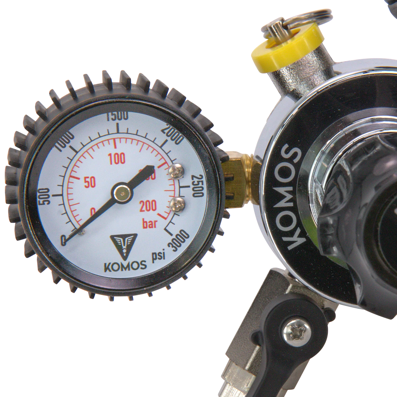 KOMOS® Universal 25 | Dual Gauge CO2 Regulator | 0–25 PSI - Image 4