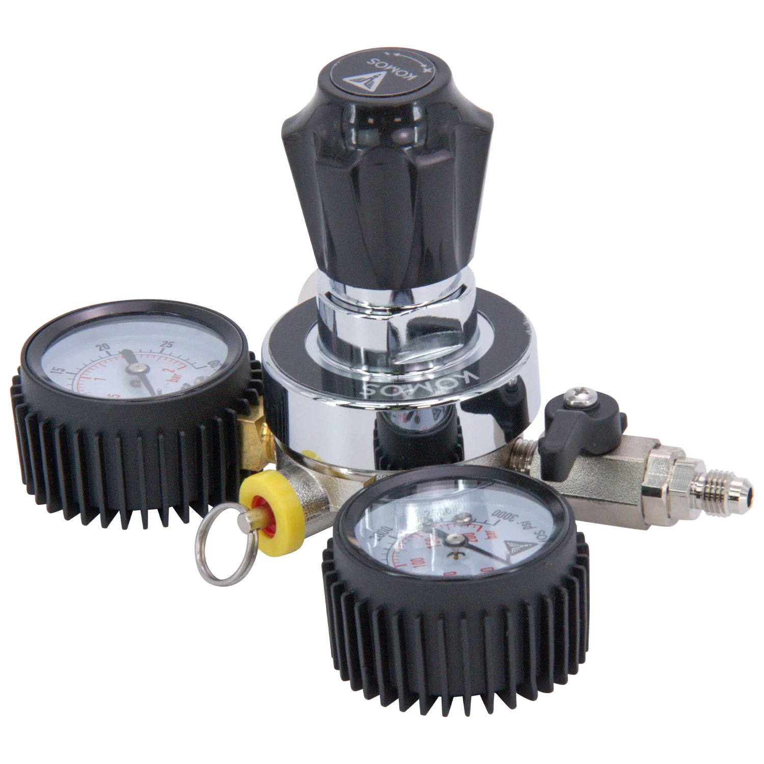 KOMOS® Universal 25 | Dual Gauge CO2 Regulator | 0–25 PSI - Image 7