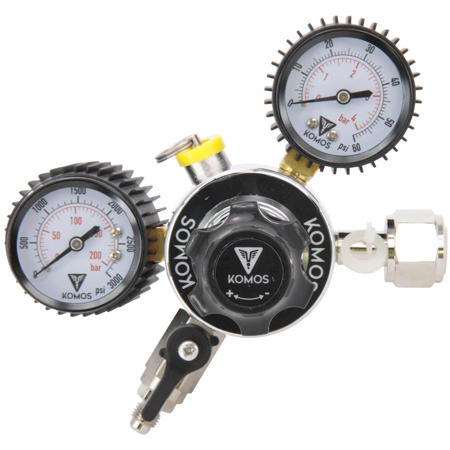 KOMOS® Universal 50 | Dual Gauge CO2 Regulator | 0–50 PSI - Image 2