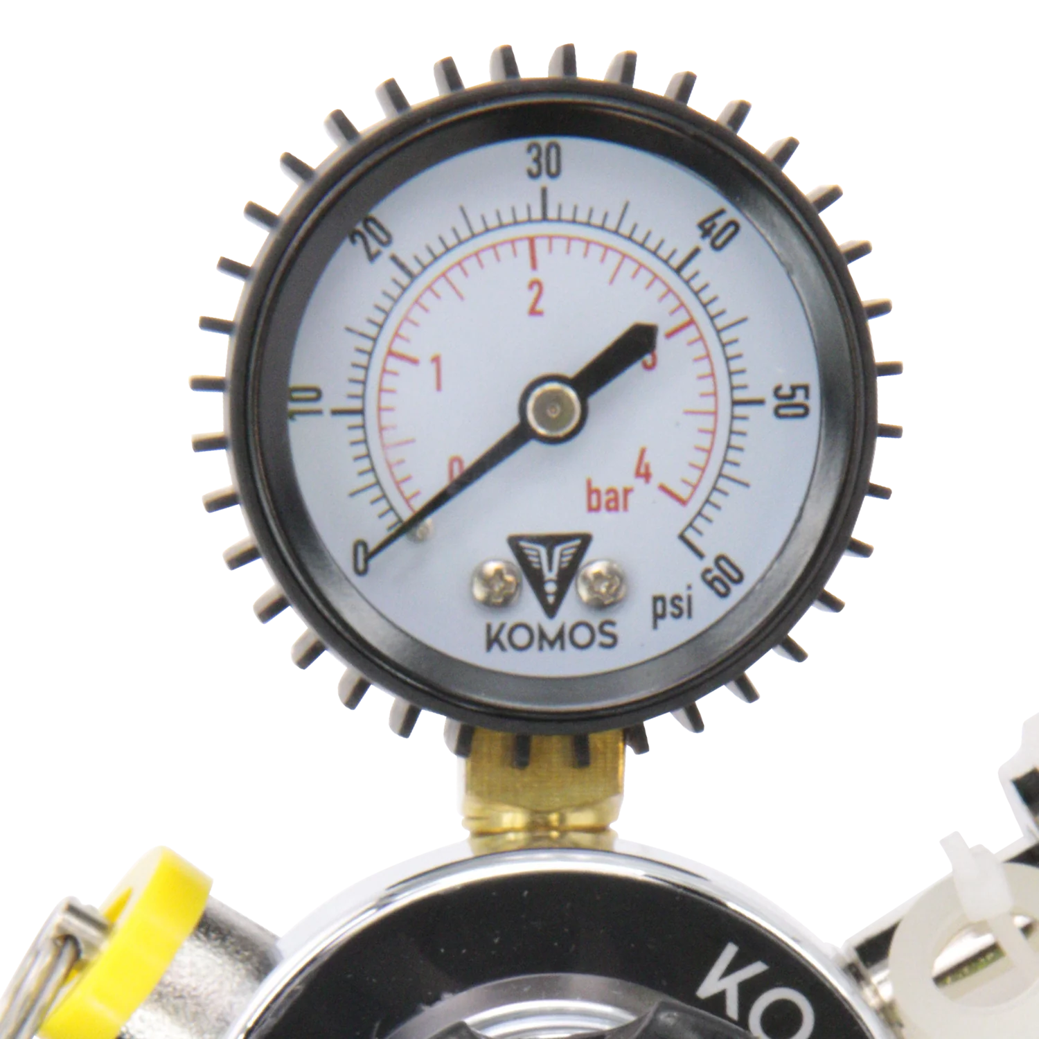 KOMOS® Universal 50 | Dual Gauge CO2 Regulator | 0–50 PSI - Image 4