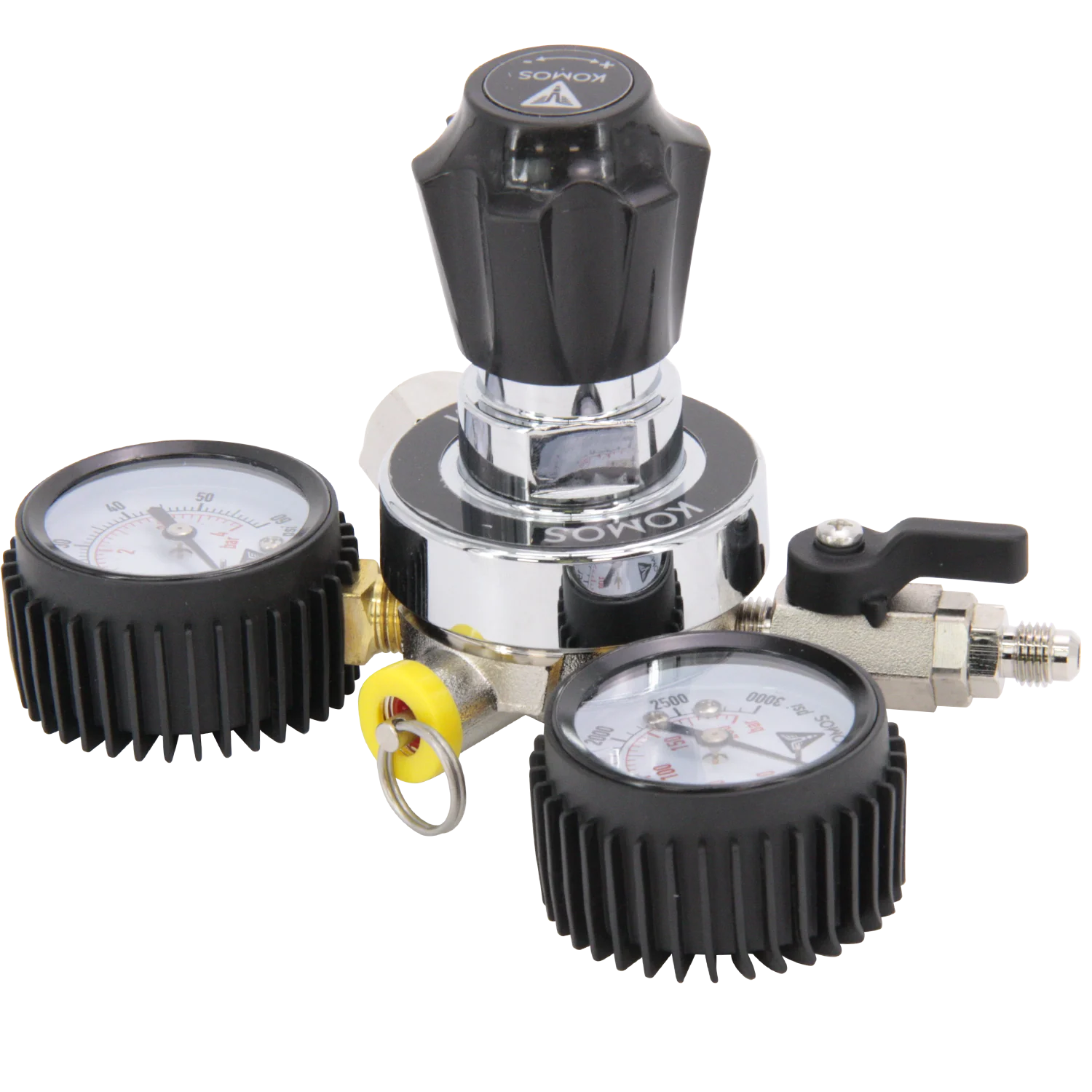KOMOS® Universal 50 | Dual Gauge CO2 Regulator | 0–50 PSI - Image 9