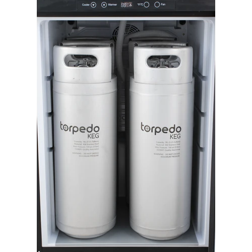 KOMOS® Wine Kegerator | NukaTap® Stainless Steel Faucets | Fan Cooled Stainless Tower | Digital Thermostat | Casters | Regulator | Fits 1 Half Barrel Keg or 4 Corny Kegs - Image 10