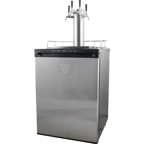 KOMOS® Wine Kegerator | NukaTap® Stainless Steel Faucets | Fan Cooled Stainless Tower | Digital Thermostat | Casters | Regulator | Fits 1 Half Barrel Keg or 4 Corny Kegs - Image 5