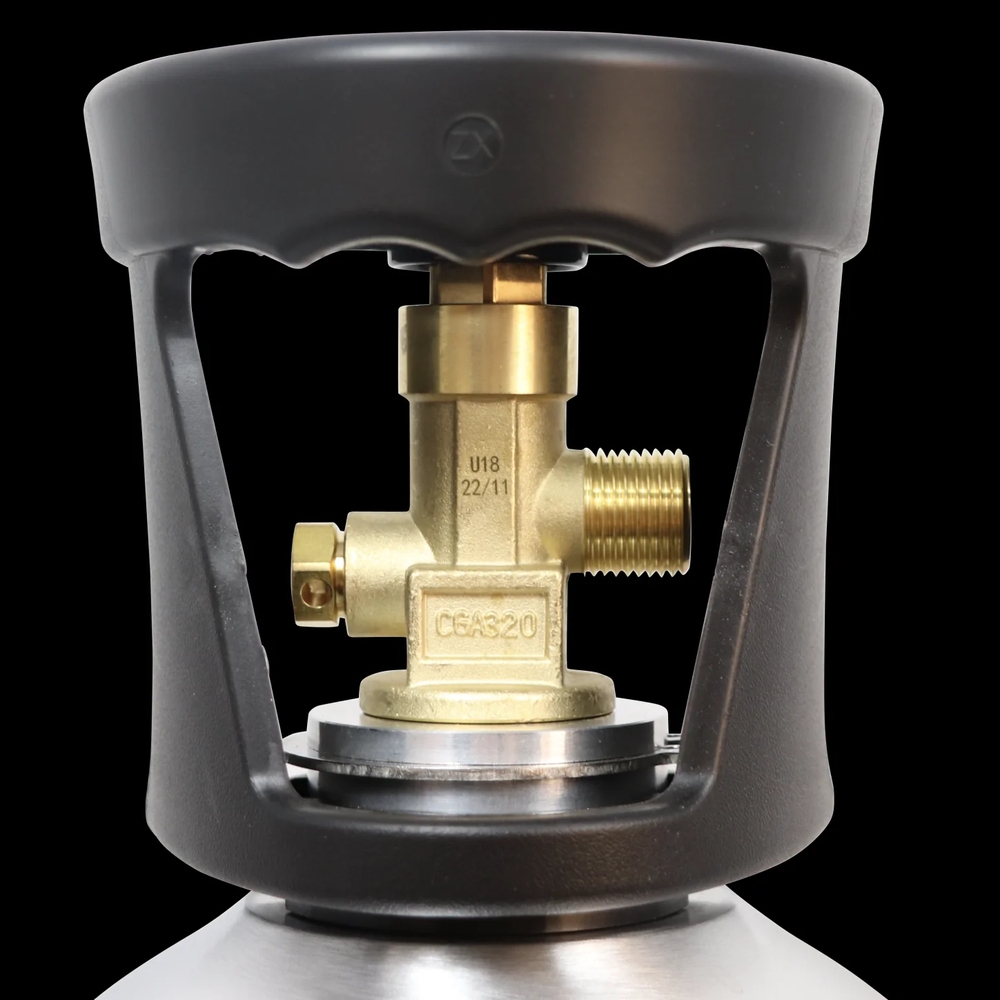 KOMOS® 25 lb CO2 Tank | Premium Aluminum | New | CGA320 Valve | US DOT Approved - Image 5