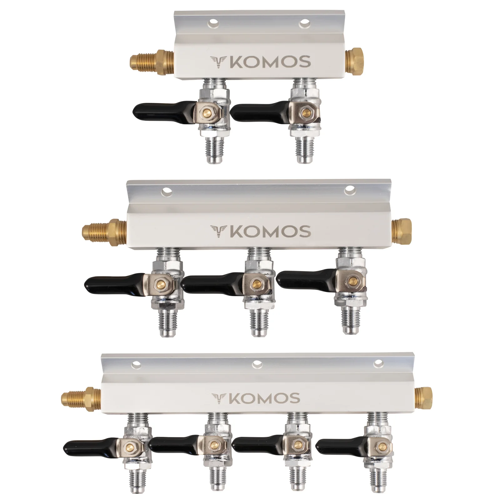 KOMOS® Gas Manifold | Aluminum | 1/4 in. Flare
