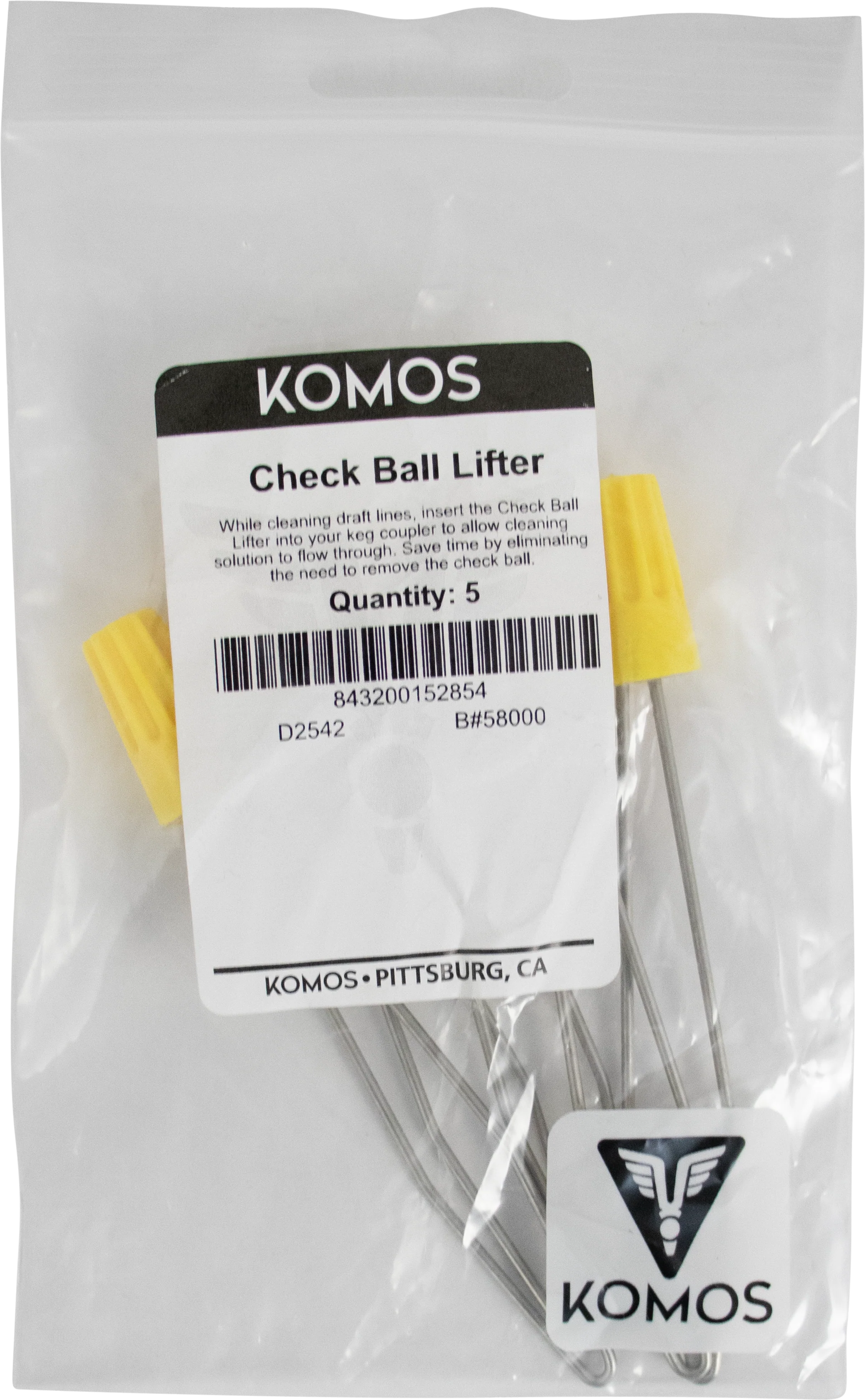 KOMOS® | Keg Coupler Check Ball Lifter | 5-Pack - Image 4