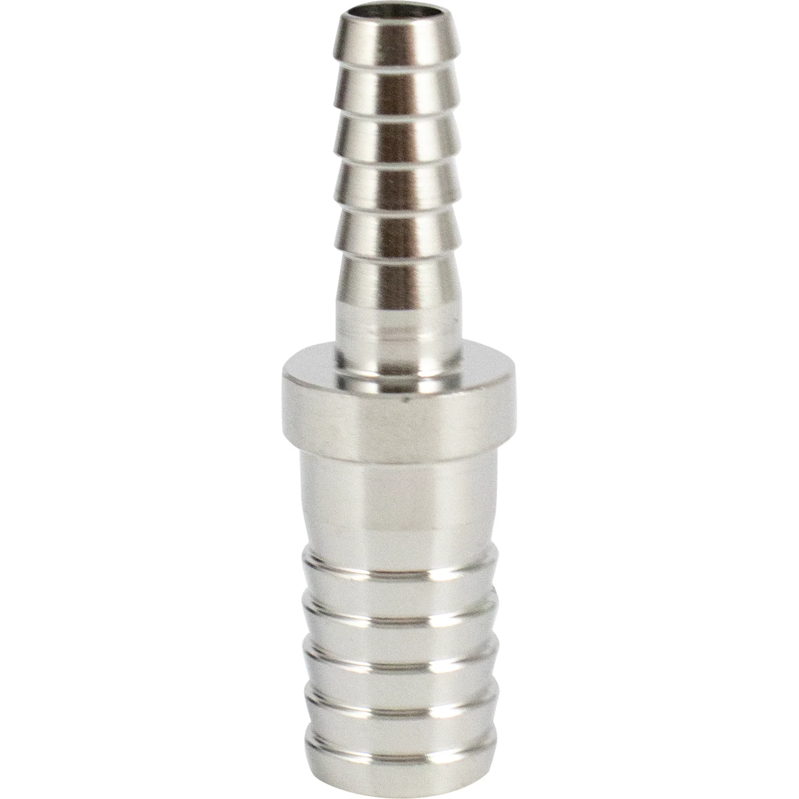 KOMOS® | Stainless Splicer | 1/4" Barb x 3/8" Barb