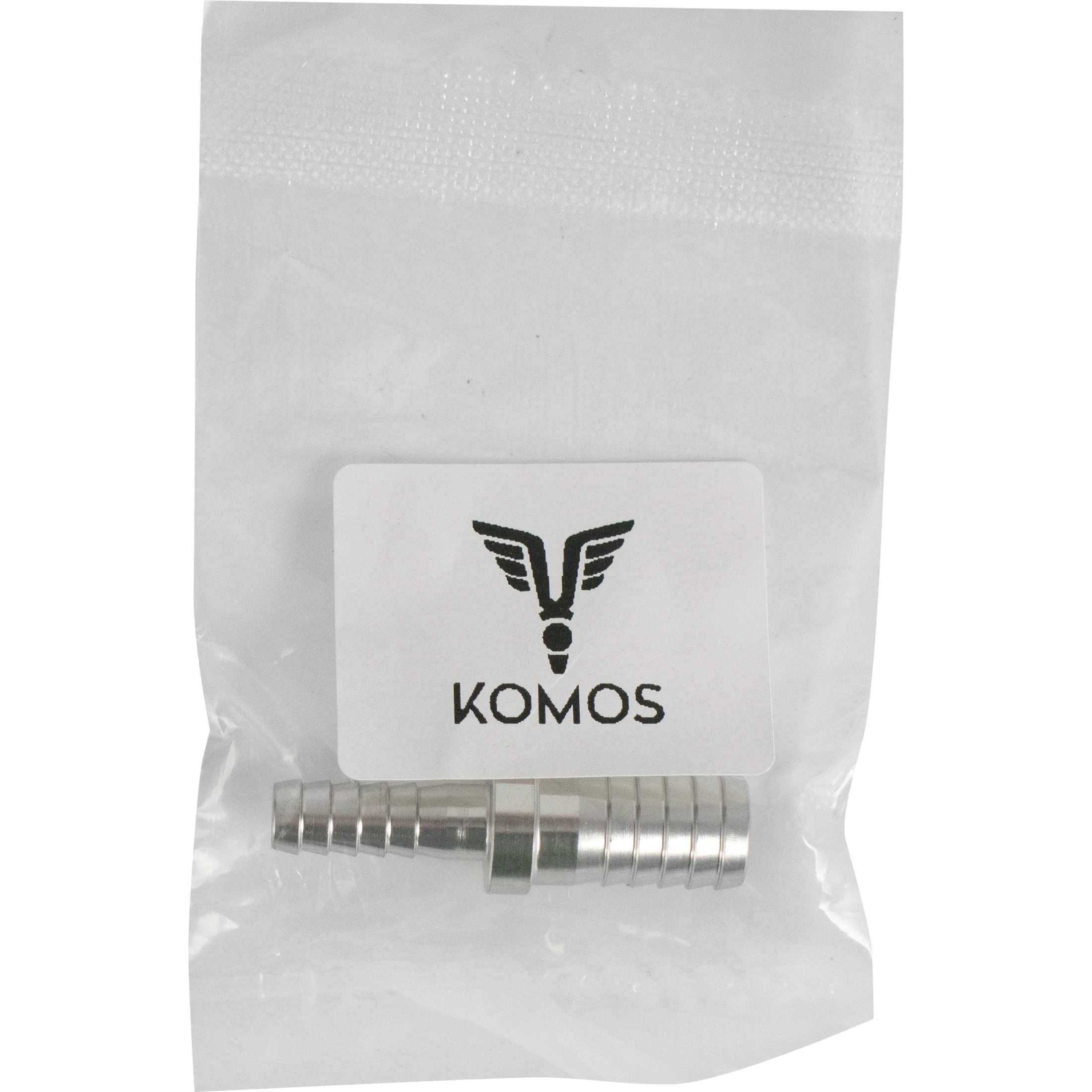 KOMOS® | Stainless Splicer | 1/4" Barb x 3/8" Barb - Image 4