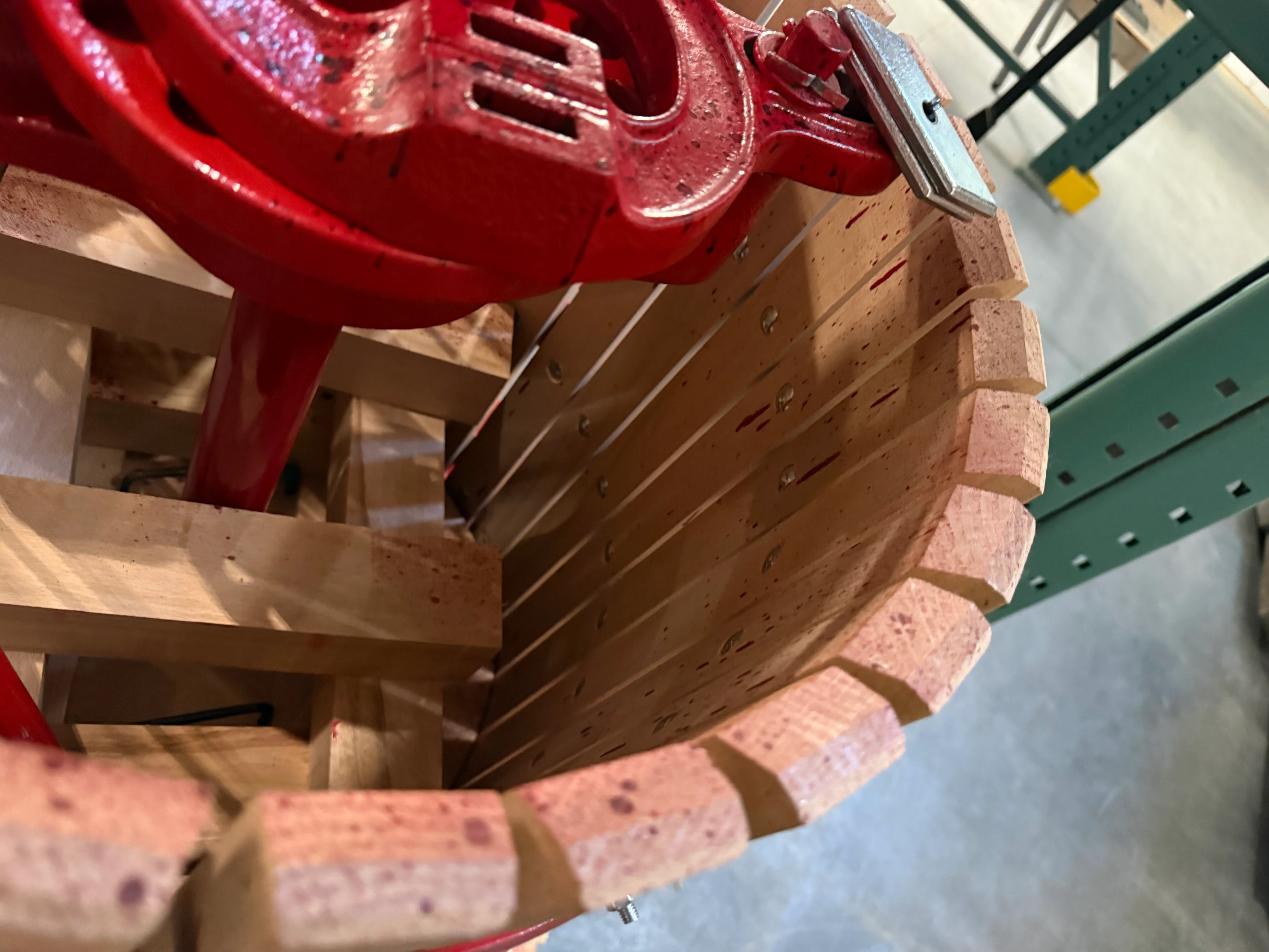 Marchisio Fruit Press | Wine Press | Ratcheting Basket Press | #45 - Scratch & Dent - Image 3