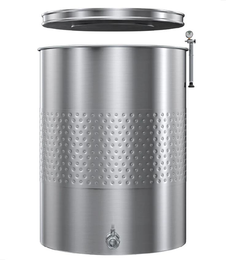 Marchisio Variable Volume Tank | Cooling Jacket | Flat Bottom | Stainless Steel | Tri-Clamp | 500L