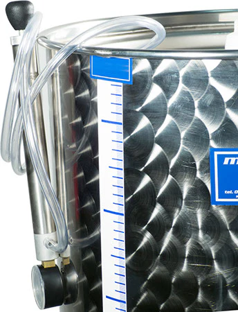 Marchisio Variable Volume Tank | Flat Bottom | Stainless Steel | Marbled Finish | 400L - Image 4