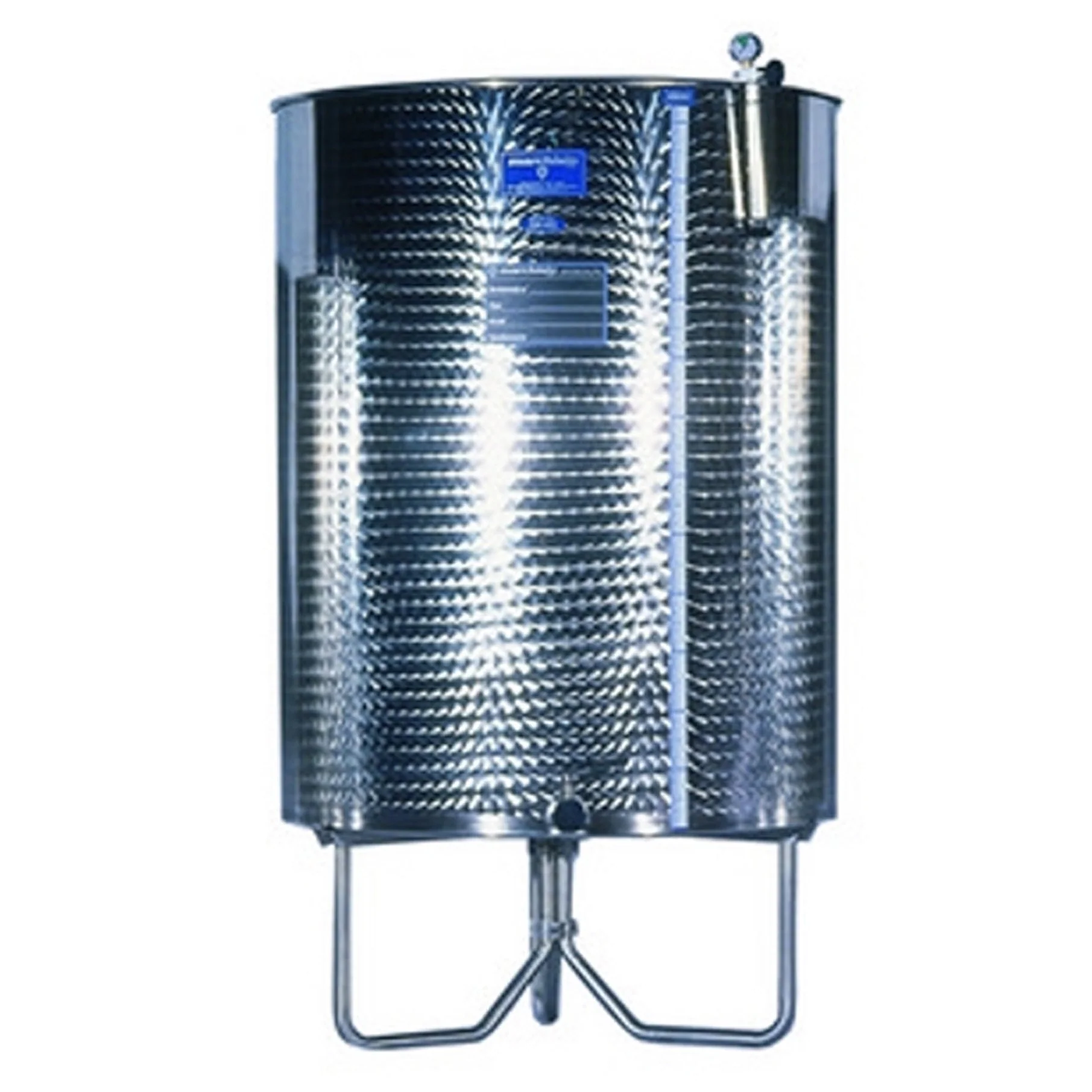 Marchisio Variable Volume Tank | Flat Bottom | Stainless Steel | Marbled Finish | 500L