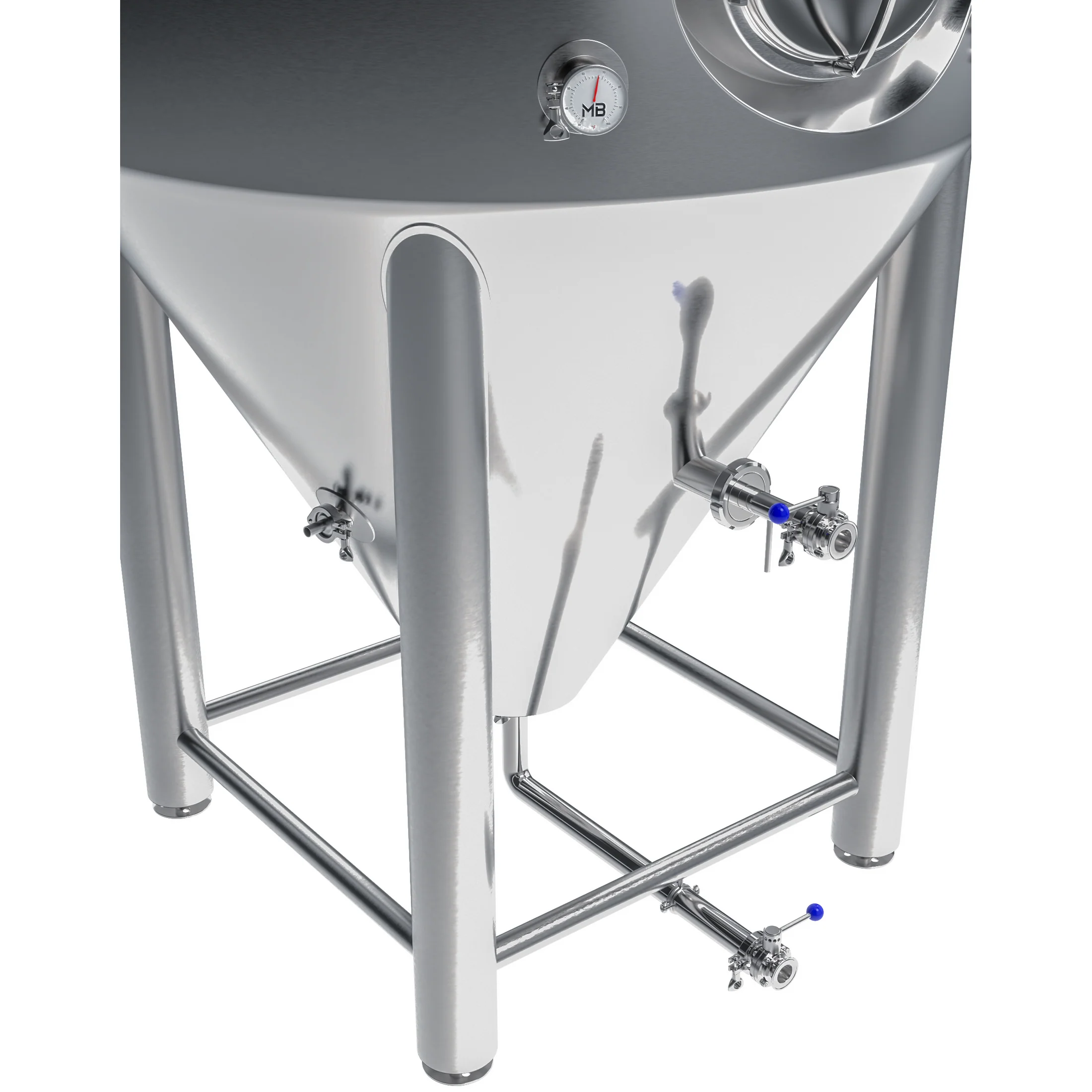 MB® 10 bbl Conical Unitank Fermenter | T.C. Sanitary Ports | All Fittings Included | Carbonation Stone | Passivated Ready to Use | American Engineered | Ships from USA - Image 4