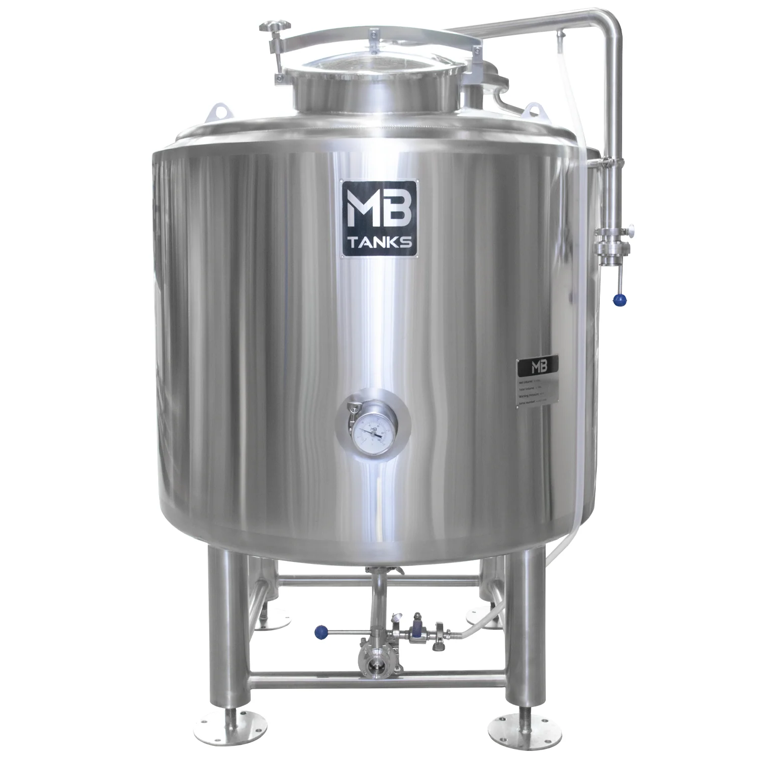 MB® 3.5 bbl Electric Brewhouse | Electric Oversized HLT | Insulated Mash Tun | Electric Boil Kettle | T.C. Sanitary Ports | All Fittings Included | Passivated Ready to Use | American Engineered | Ships from USA - Image 4