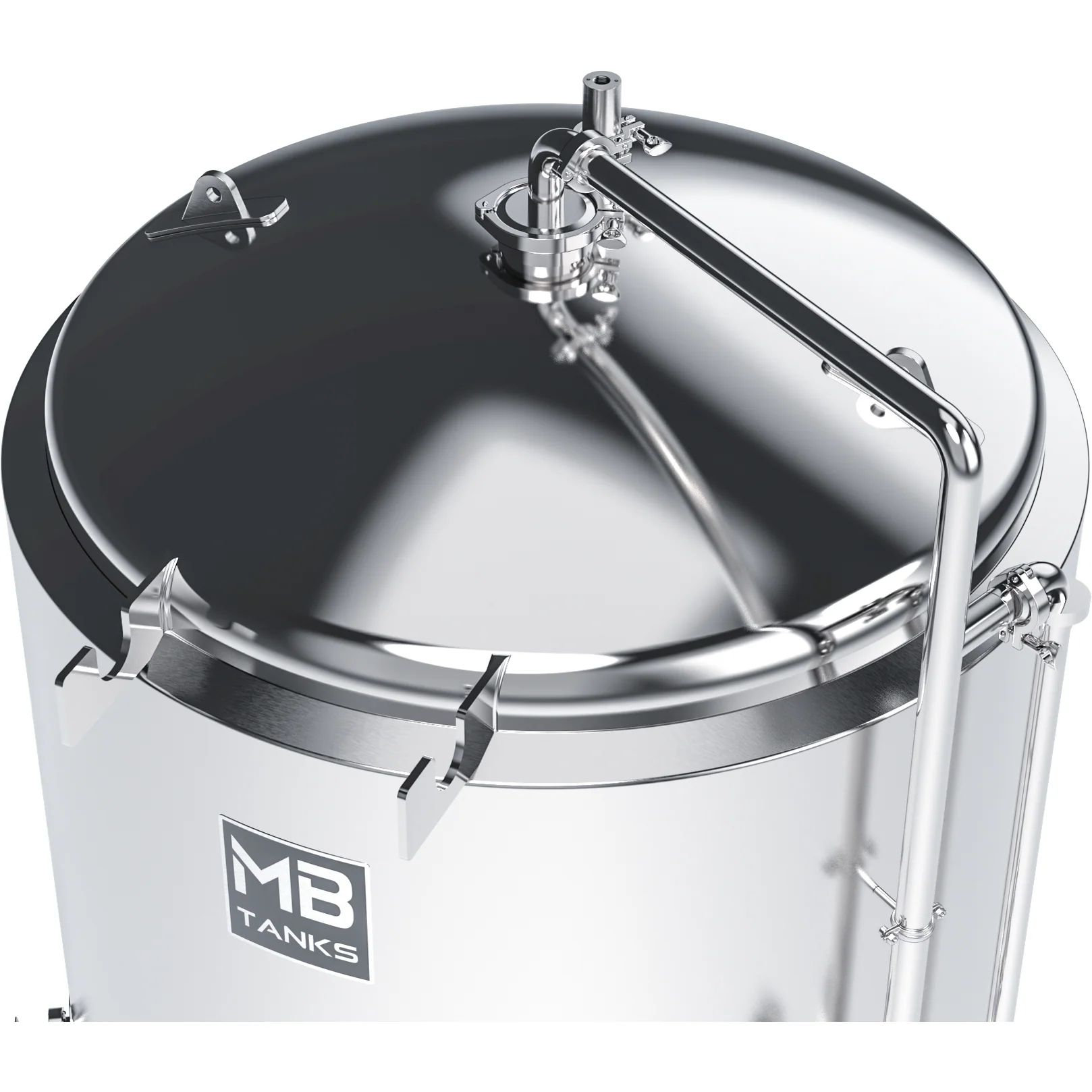 MB® 7 bbl Brite Tank | T.C. Sanitary Ports | All Fittings Included | Carbonation Stone | Passivated Ready to Use | American Engineered | Ships from USA - Image 5