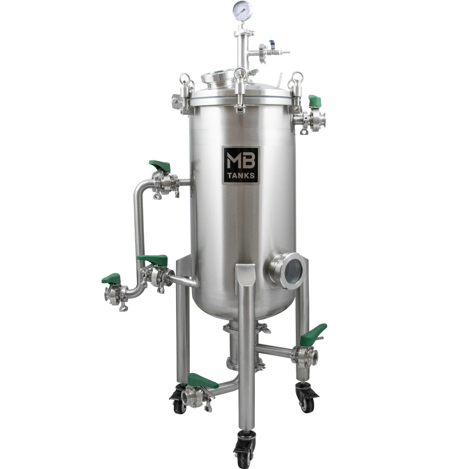 MB Hop Gun | Hop Back Tank | Hop or Fruit Infuser | 1.5" T.C. Sanitary Ports | Stainless Steel