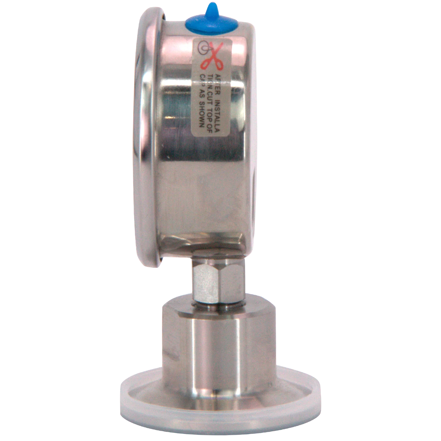 MB® Oil Filled Pressure Gauge | 0-30 PSI | Stainless 1.5" Tri-Clamp - Image 5