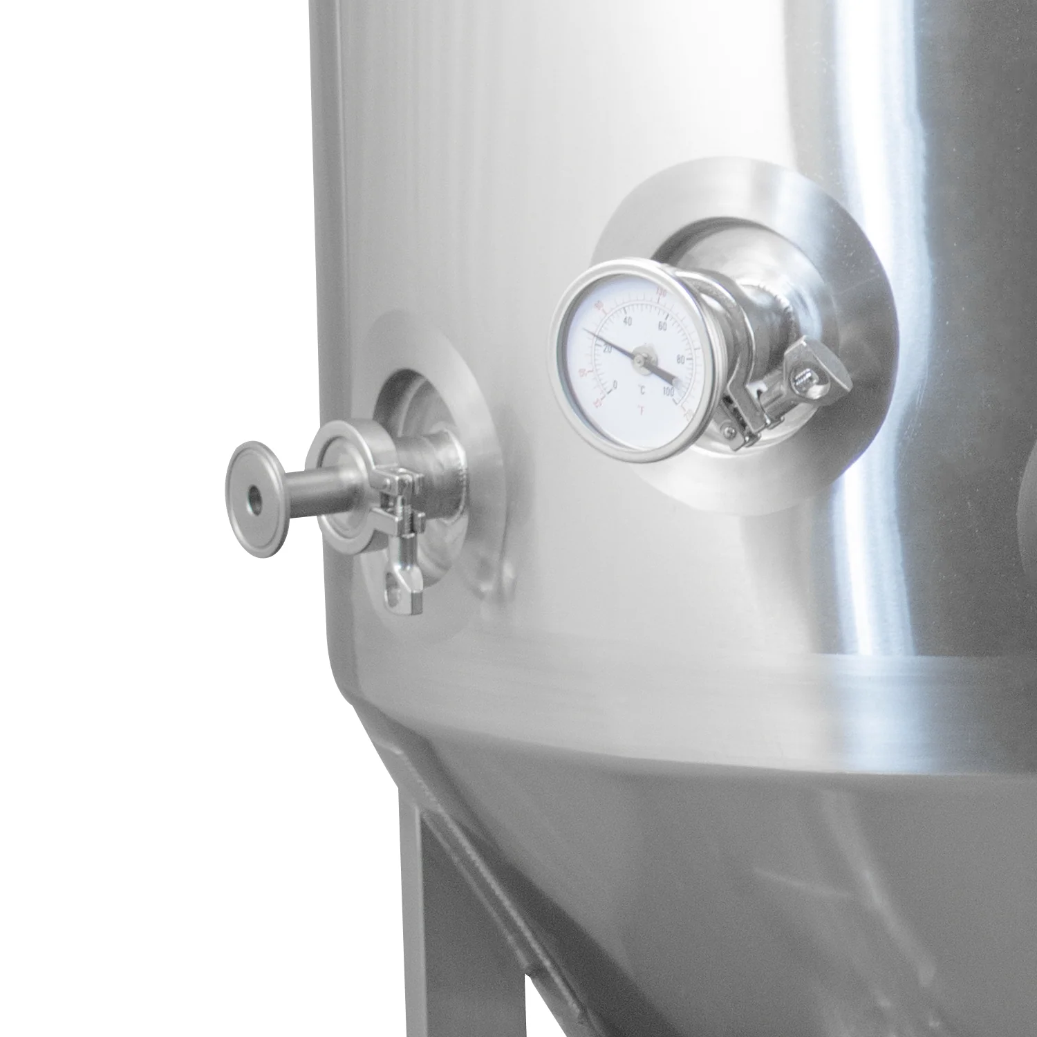 MB® 1 bbl Conical Unitank Fermenter | Jacketed | T.C. Sanitary Ports | All Fittings Included | Carbonation Stone | Passivated Ready to Use | American Engineered | Ships from USA - Image 5