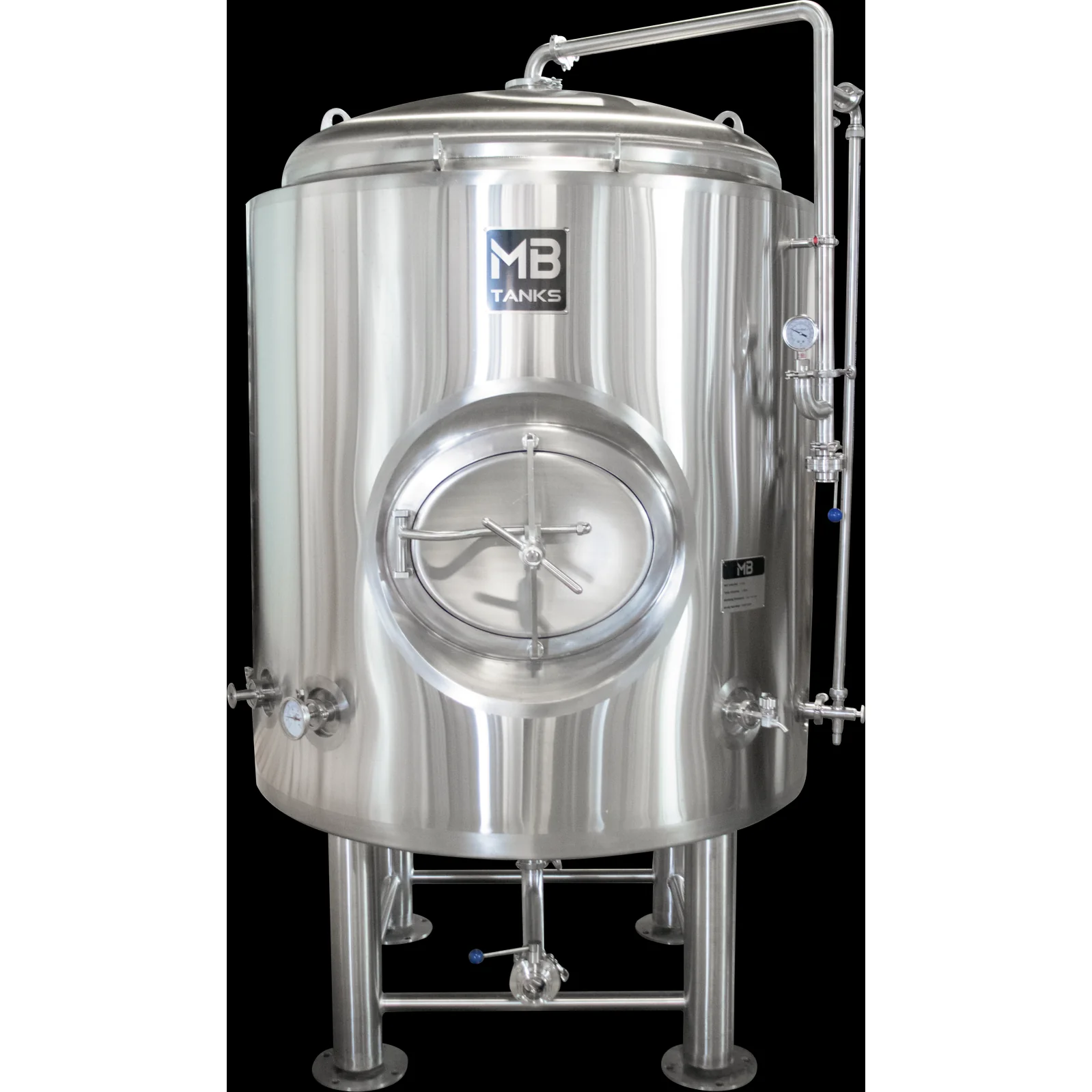 MB® 30 bbl Brite Tank | T.C. Sanitary Ports | All Fittings Included | Carbonation Stone | Passivated Ready to Use | American Engineered | Ships from USA - Image 13